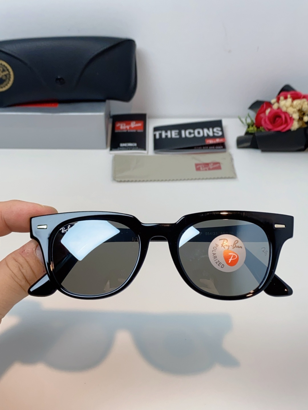 RayBan雷朋 太阳镜 2025新款潮流开车出游方形遮阳墨镜 时尚偏光镜片 男女通用 RB2193P 