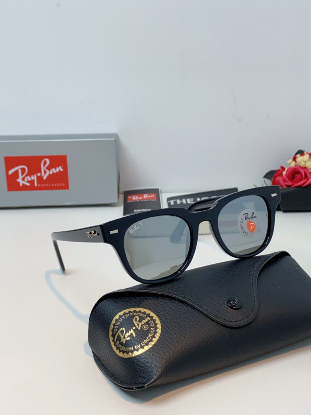 RayBan雷朋 太阳镜 2025新款潮流开车出游方形遮阳墨镜 时尚偏光镜片 男女通用 RB2193P 
