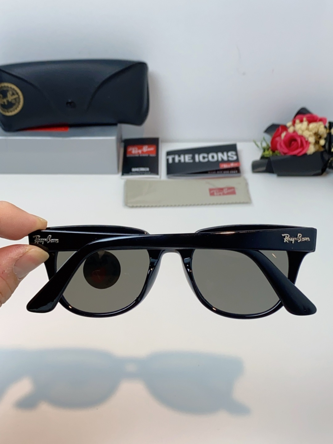 RayBan雷朋 太阳镜 2025新款潮流开车出游方形遮阳墨镜 时尚偏光镜片 男女通用 RB2193P 