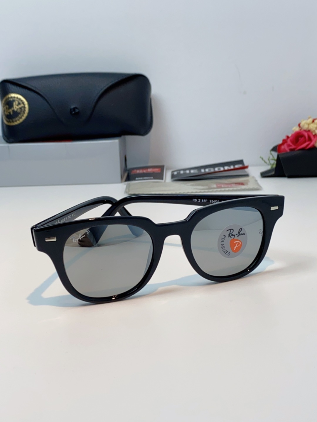 RayBan雷朋 太阳镜 2025新款潮流开车出游方形遮阳墨镜 时尚偏光镜片 男女通用 RB2193P 