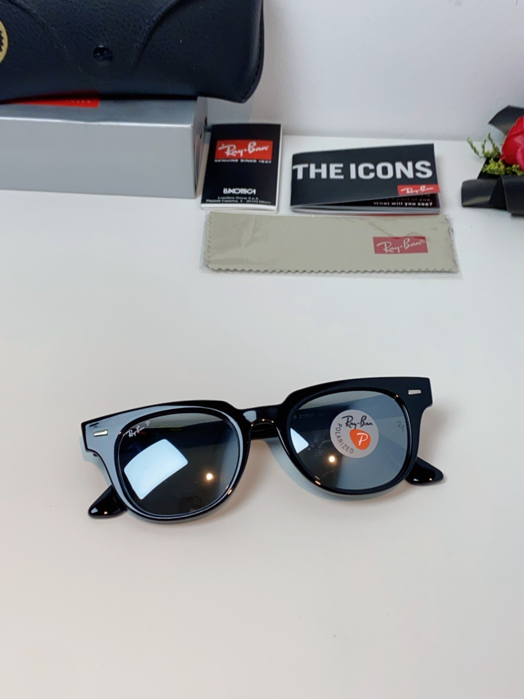 RayBan雷朋 太阳镜 2025新款潮流开车出游方形遮阳墨镜 时尚偏光镜片 男女通用 RB2193P 