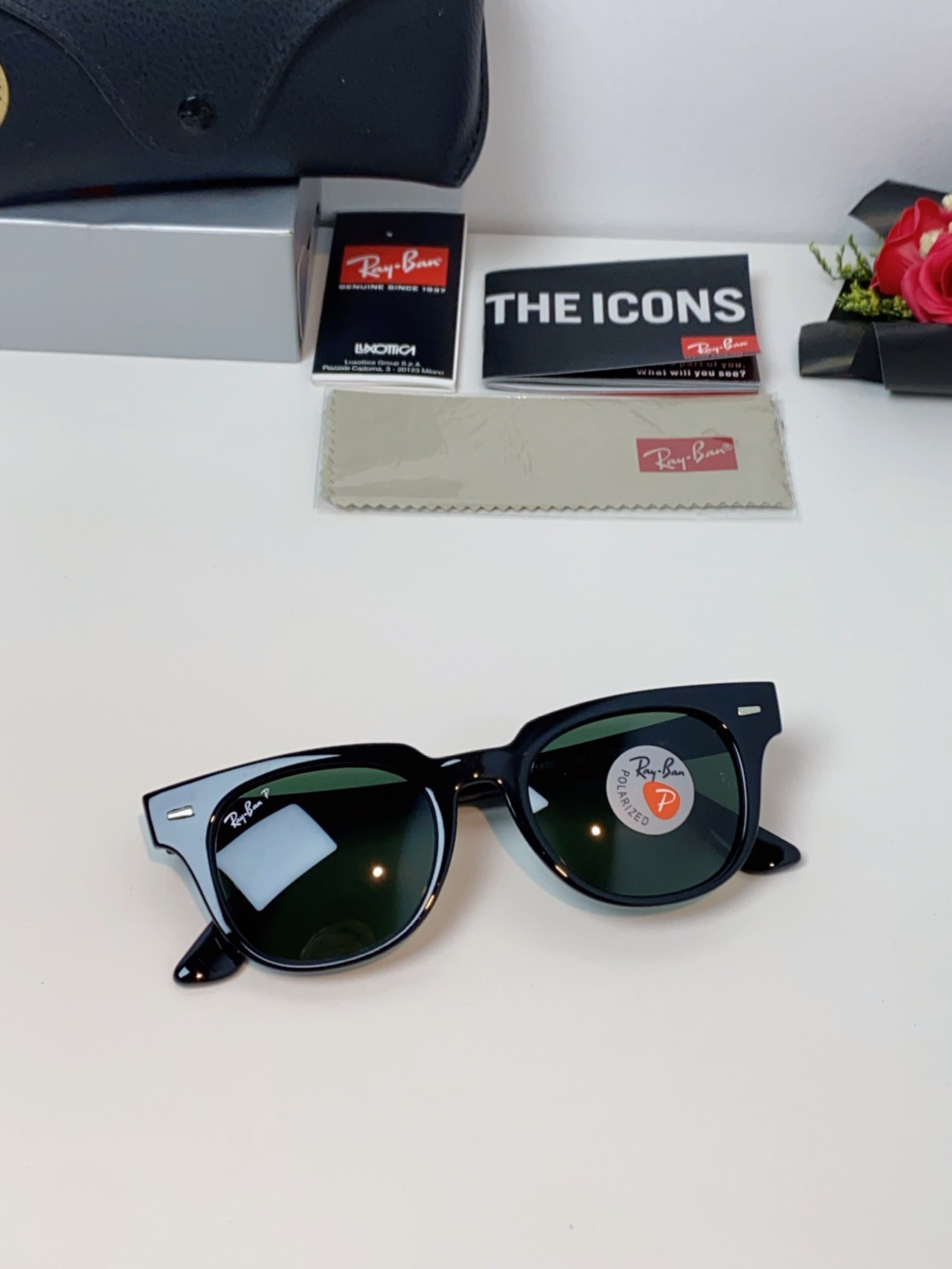 RayBan雷朋 太阳镜 2025新款潮流开车出游方形遮阳墨镜 时尚偏光镜片 男女通用 RB2193P 