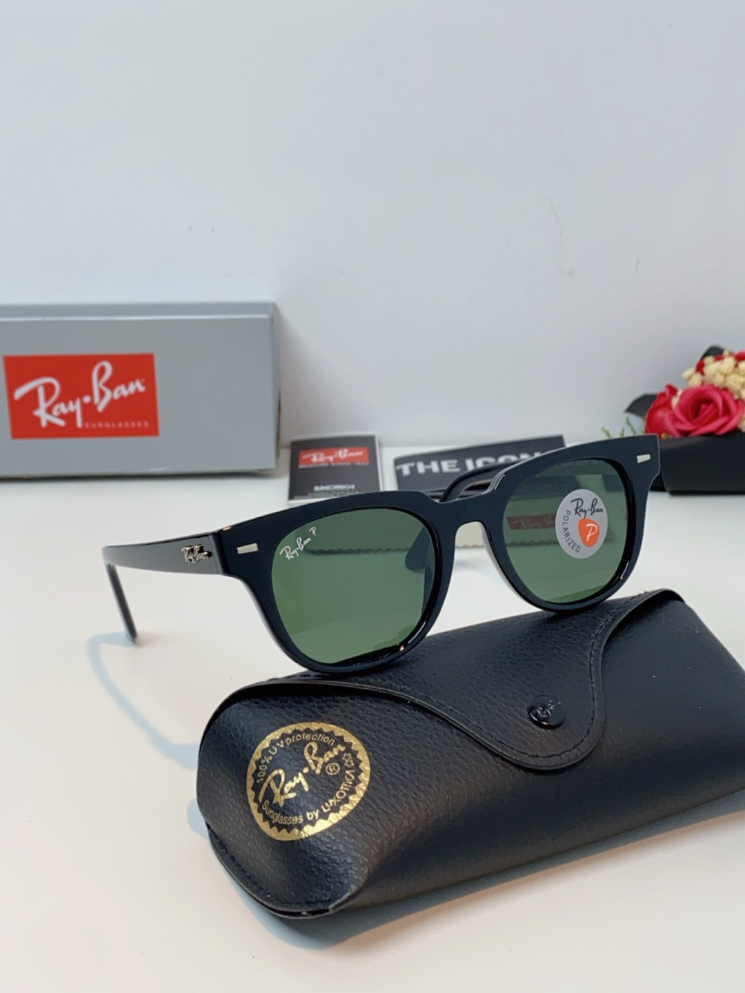 RayBan雷朋 太阳镜 2025新款潮流开车出游方形遮阳墨镜 时尚偏光镜片 男女通用 RB2193P 