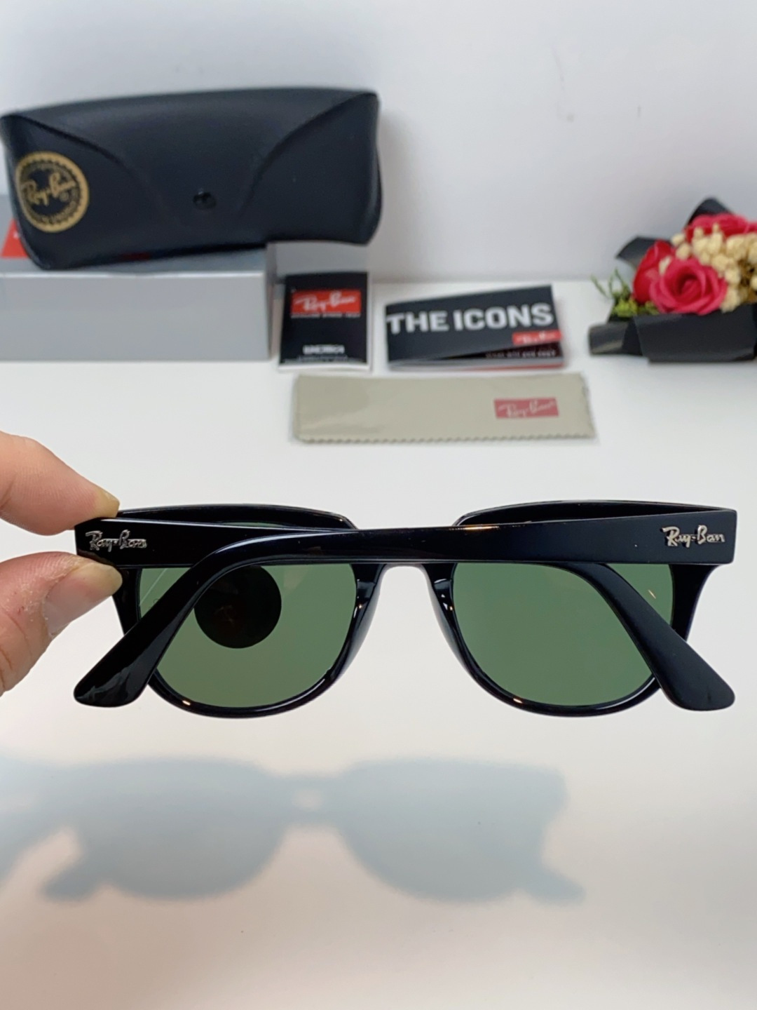 RayBan雷朋 太阳镜 2025新款潮流开车出游方形遮阳墨镜 时尚偏光镜片 男女通用 RB2193P 