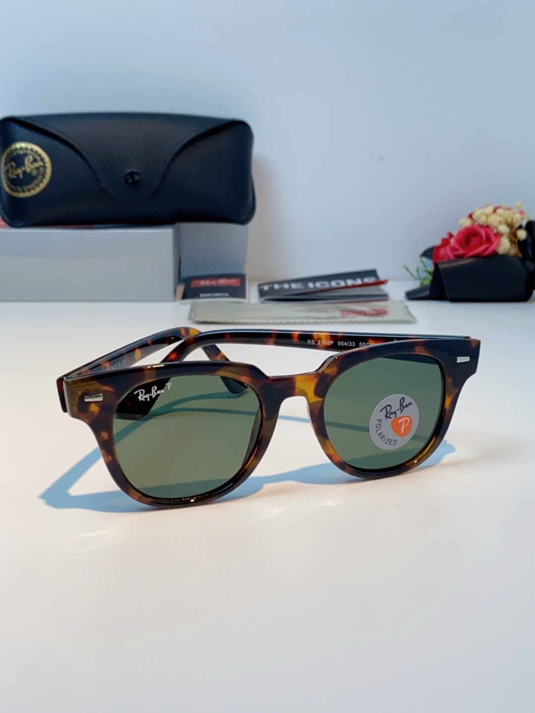 RayBan雷朋 太阳镜 2025新款潮流开车出游方形遮阳墨镜 时尚偏光镜片 男女通用 RB2193P 