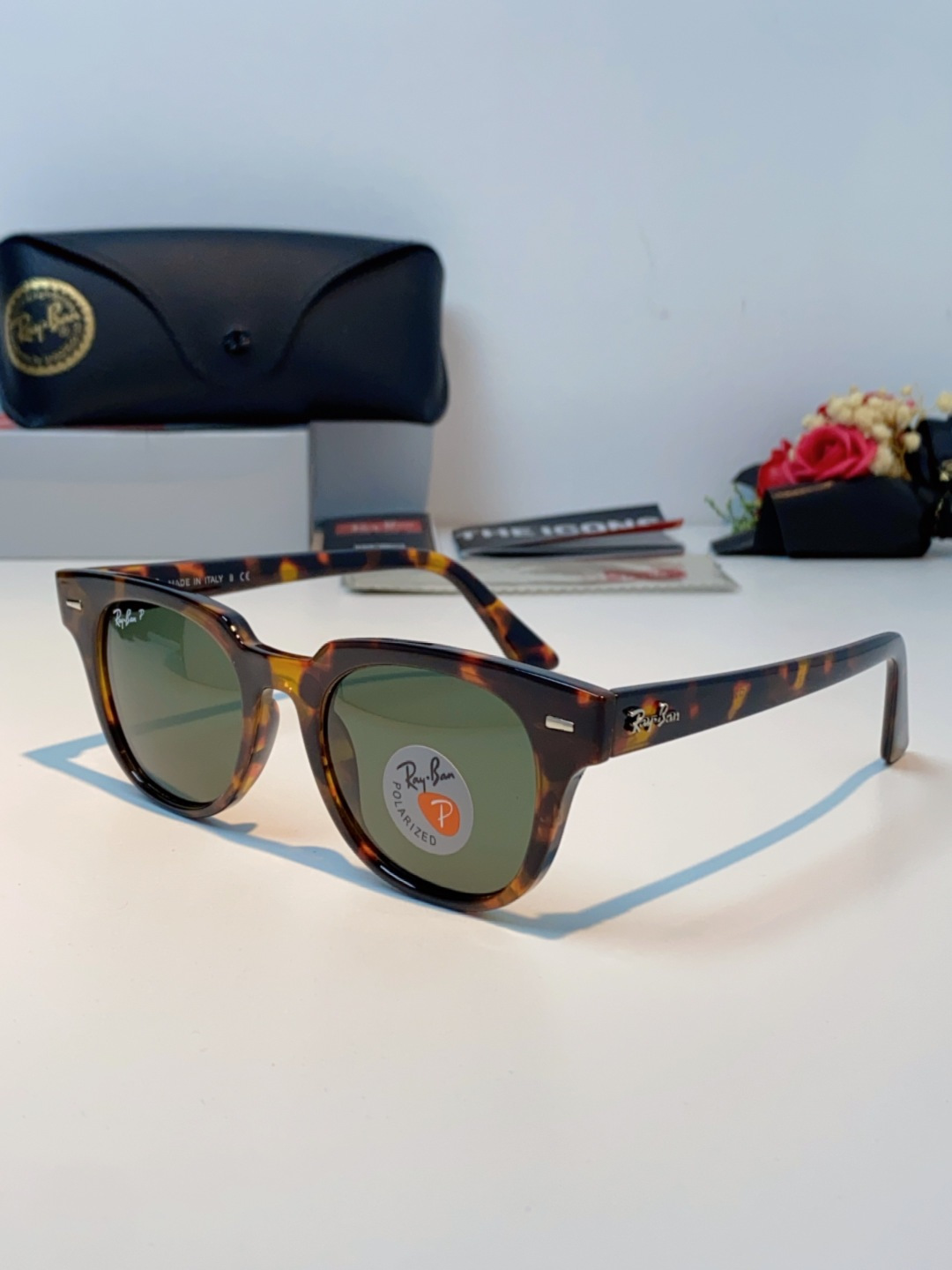 RayBan雷朋 太阳镜 2025新款潮流开车出游方形遮阳墨镜 时尚偏光镜片 男女通用 RB2193P 