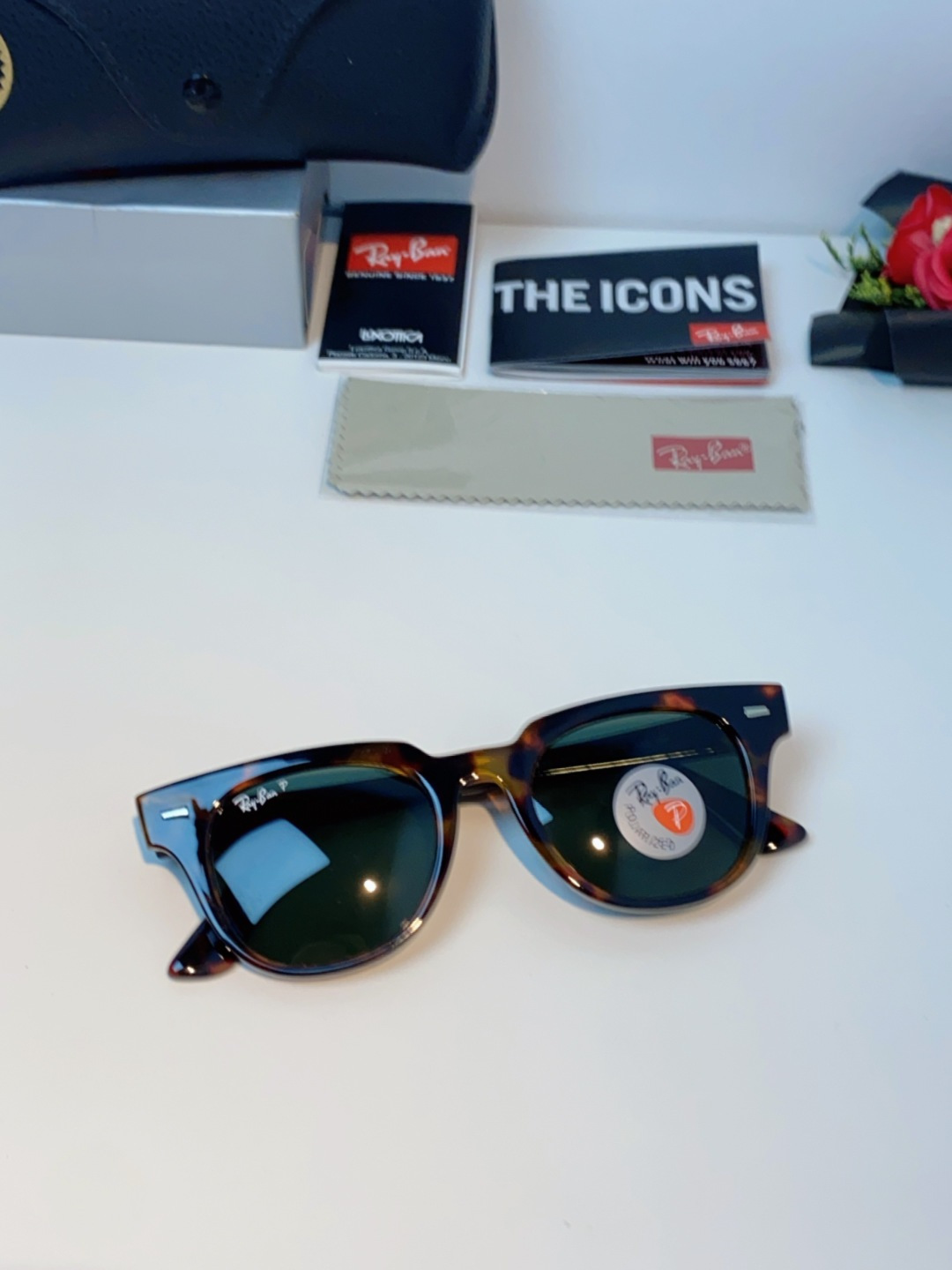 RayBan雷朋 太阳镜 2025新款潮流开车出游方形遮阳墨镜 时尚偏光镜片 男女通用 RB2193P 