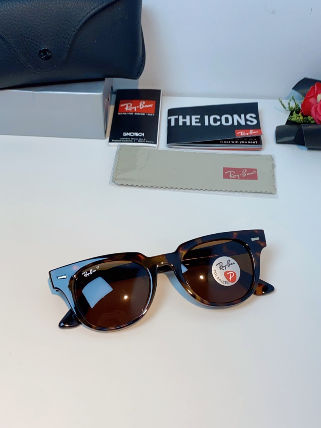 RayBan雷朋 太阳镜 2025新款潮流开车出游方形遮阳墨镜 时尚偏光镜片 男女通用 RB2193P 