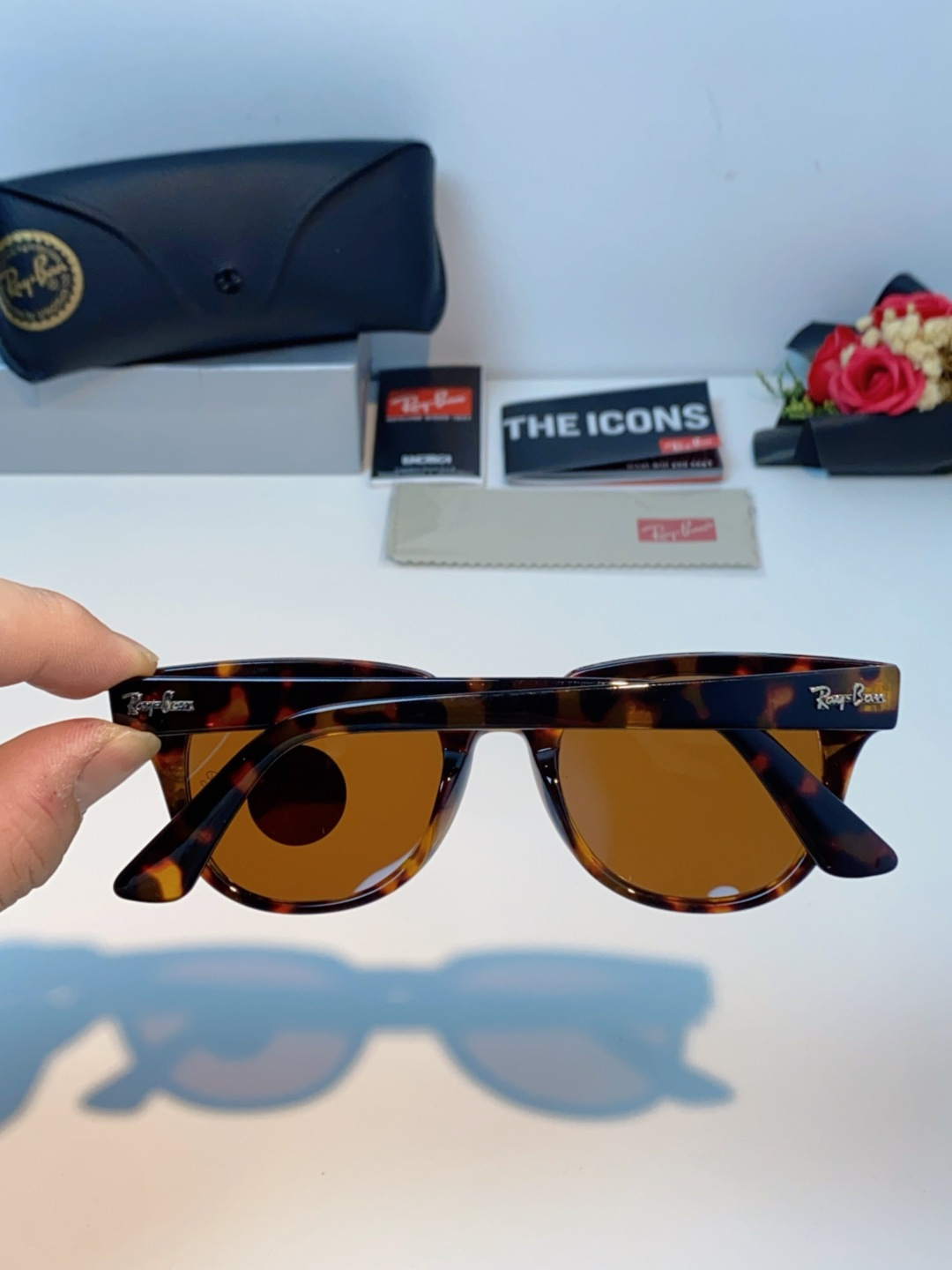 RayBan雷朋 太阳镜 2025新款潮流开车出游方形遮阳墨镜 时尚偏光镜片 男女通用 RB2193P 