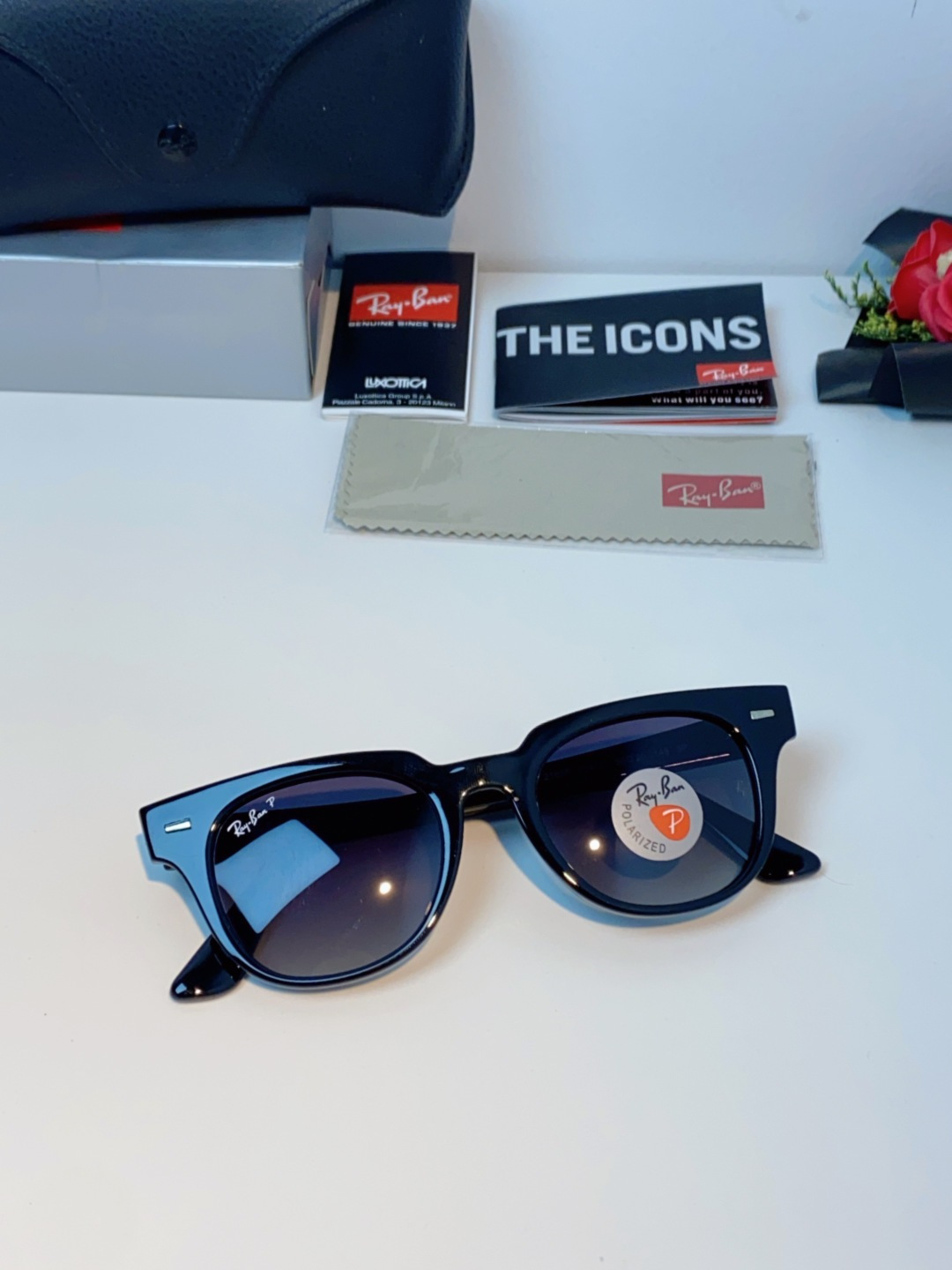 RayBan雷朋 太阳镜 2025新款潮流开车出游方形遮阳墨镜 时尚偏光镜片 男女通用 RB2193P 