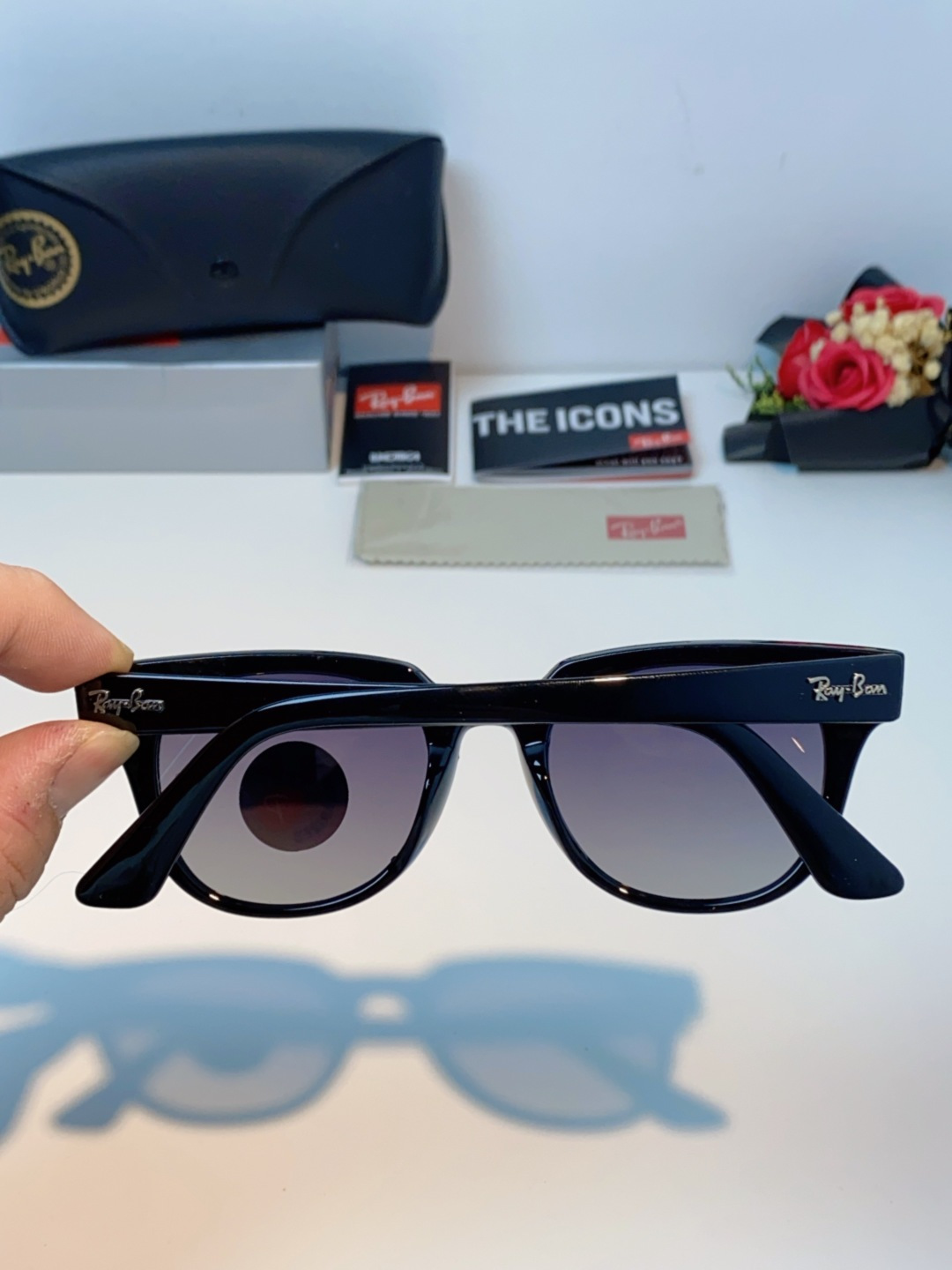 RayBan雷朋 太阳镜 2025新款潮流开车出游方形遮阳墨镜 时尚偏光镜片 男女通用 RB2193P 