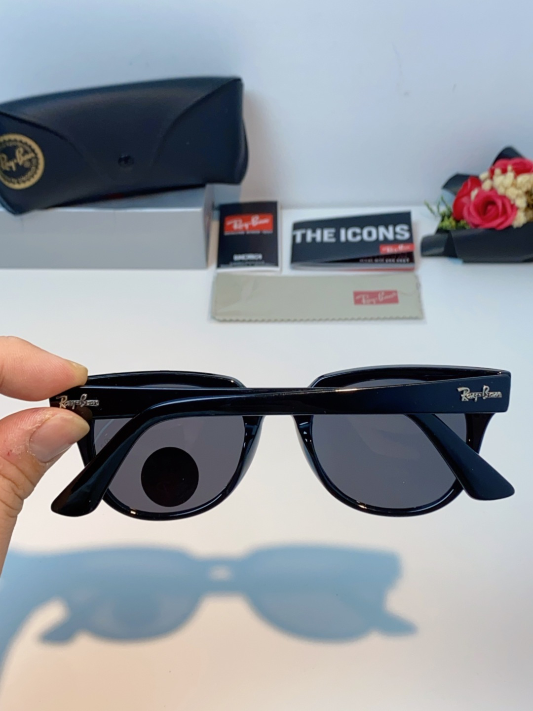 RayBan雷朋 太阳镜 2025新款潮流开车出游方形遮阳墨镜 时尚偏光镜片 男女通用 RB2193P 