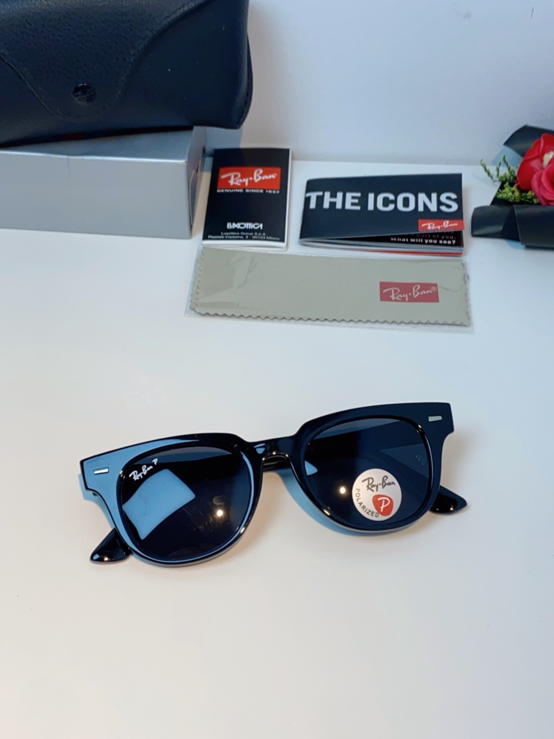 RayBan雷朋 太阳镜 2025新款潮流开车出游方形遮阳墨镜 时尚偏光镜片 男女通用 RB2193P 