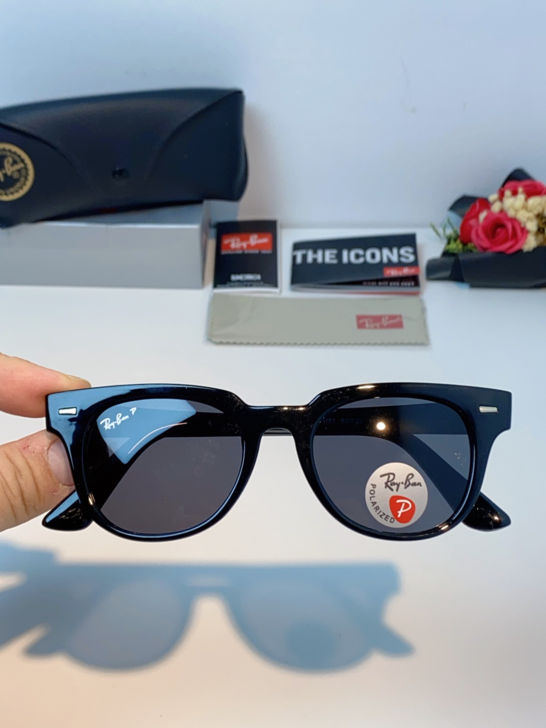 RayBan雷朋 太阳镜 2025新款潮流开车出游方形遮阳墨镜 时尚偏光镜片 男女通用 RB2193P 