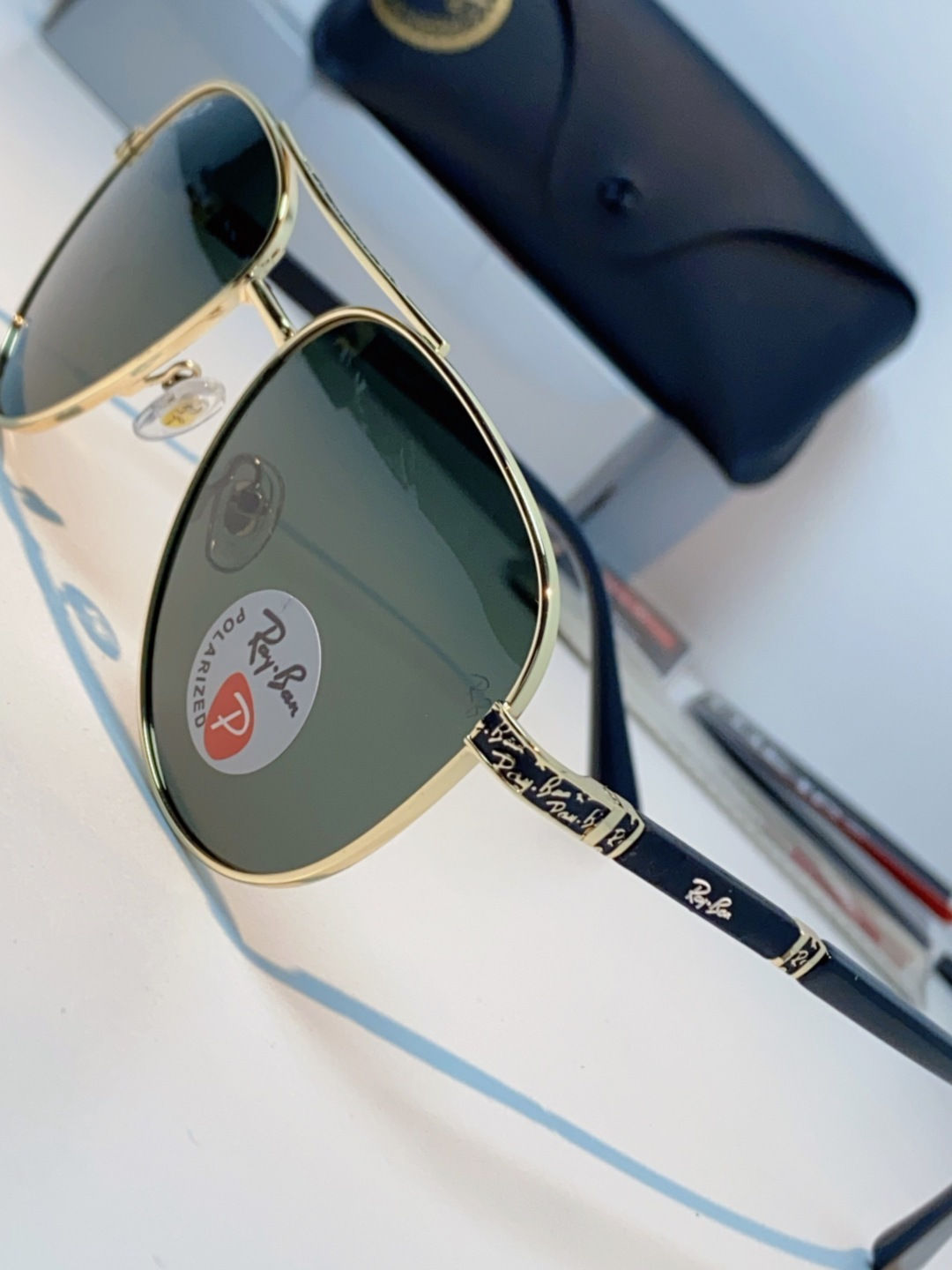 Rayban雷朋 2025新款飞行员男女通用开车驾驶偏光墨镜高级感蛤蟆镜太阳镜 RB58517 Size