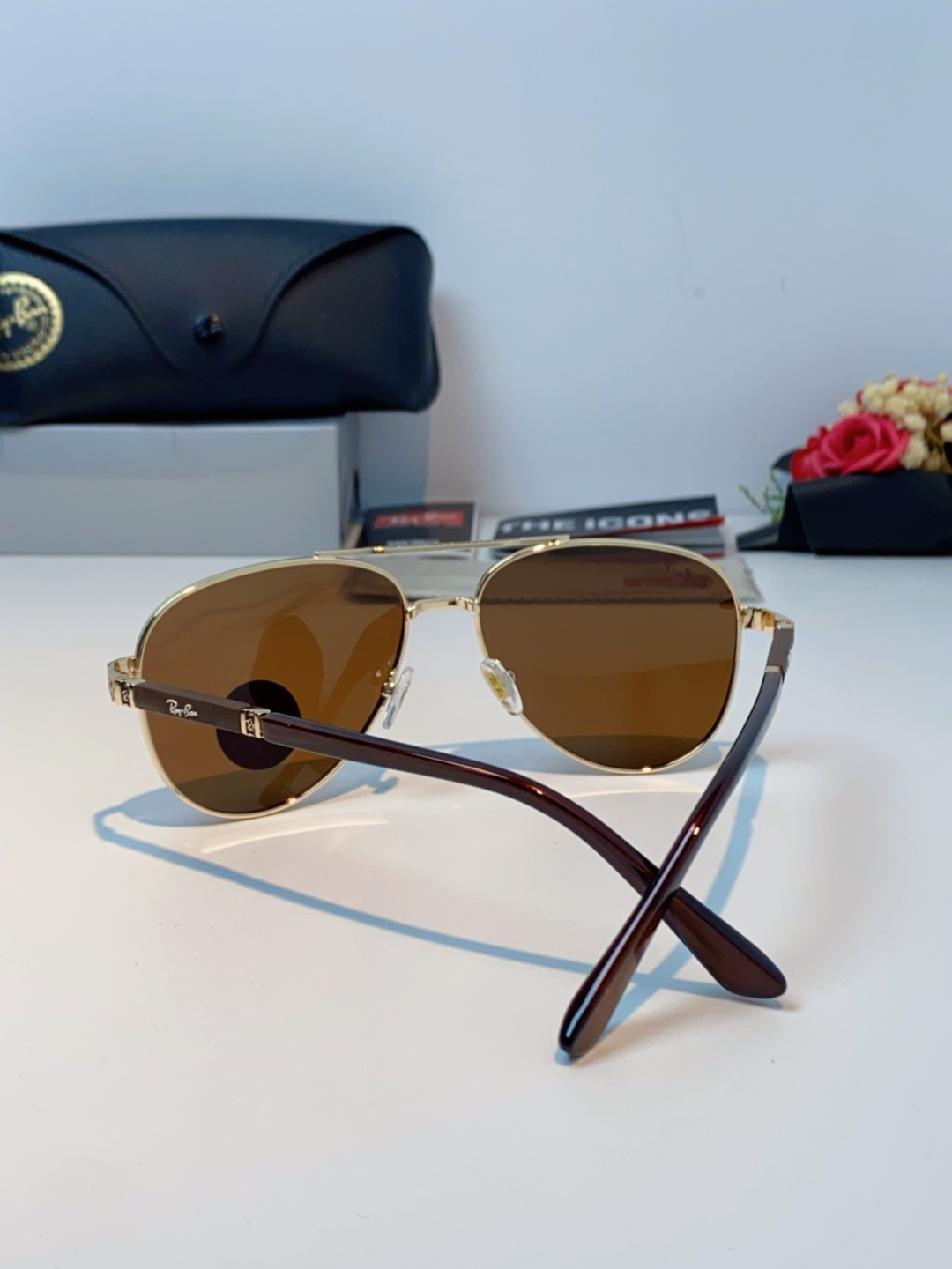 Rayban雷朋 2025新款飞行员男女通用开车驾驶偏光墨镜高级感蛤蟆镜太阳镜 RB58517 Size