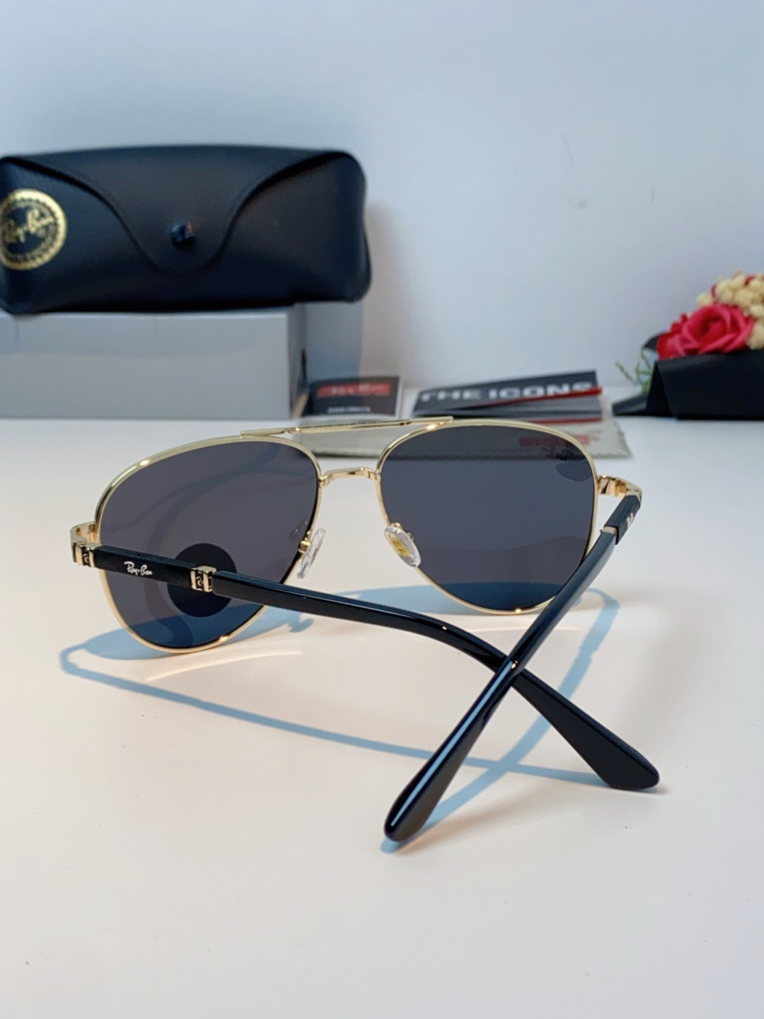 Rayban雷朋 2025新款飞行员男女通用开车驾驶偏光墨镜高级感蛤蟆镜太阳镜 RB58517 Size