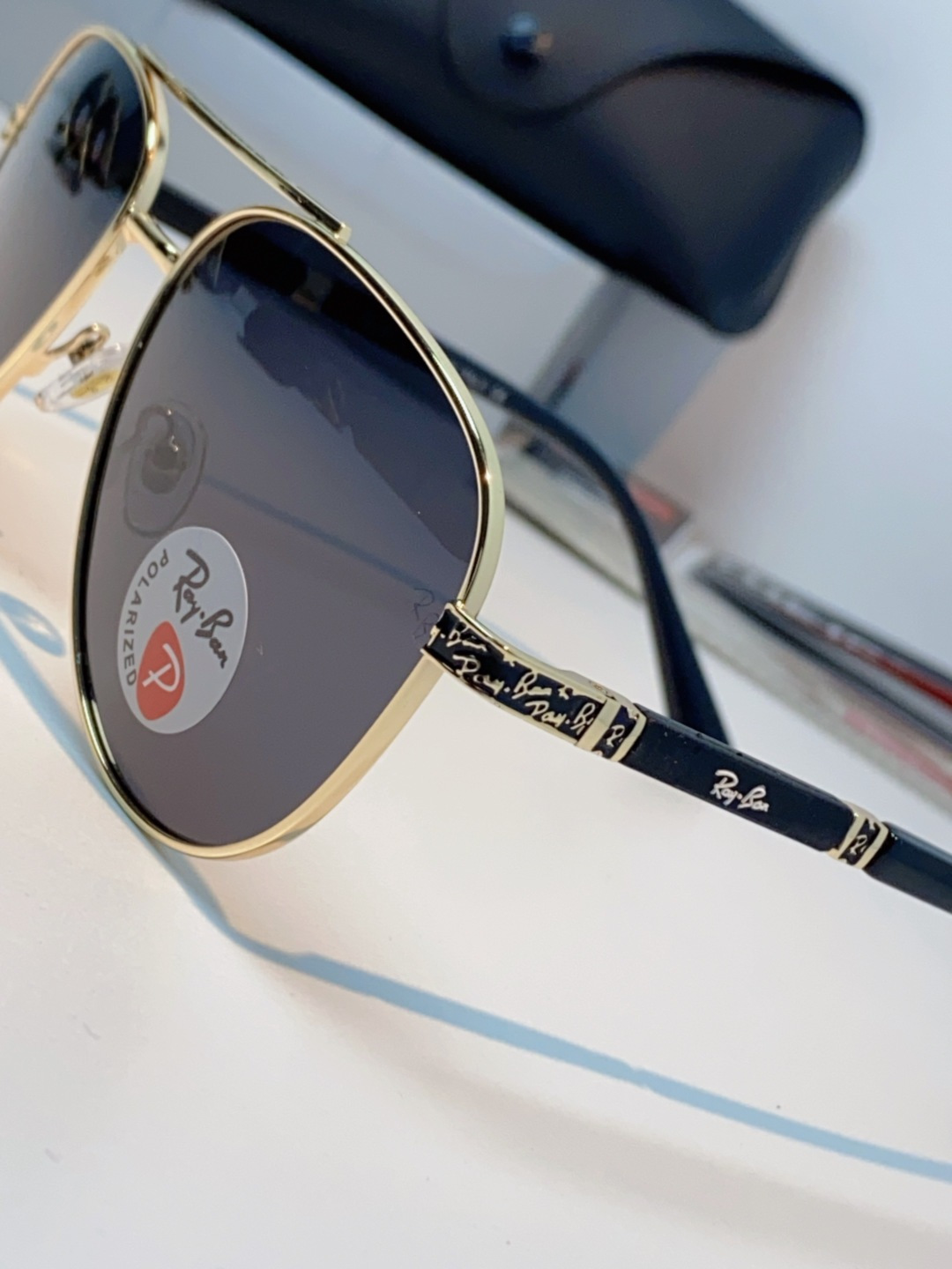 Rayban雷朋 2025新款飞行员男女通用开车驾驶偏光墨镜高级感蛤蟆镜太阳镜 RB58517 Size