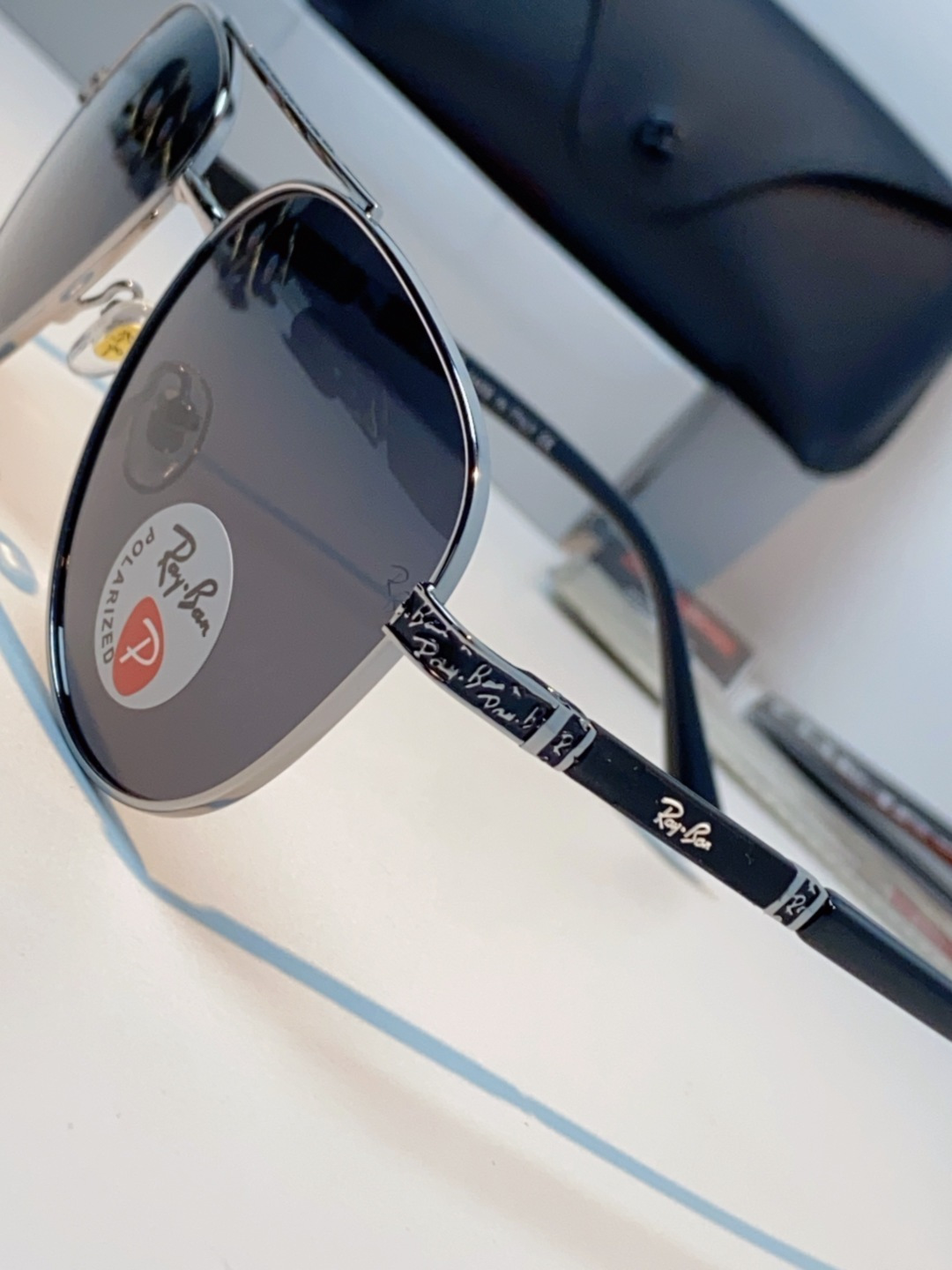 Rayban雷朋 2025新款飞行员男女通用开车驾驶偏光墨镜高级感蛤蟆镜太阳镜 RB58517 Size