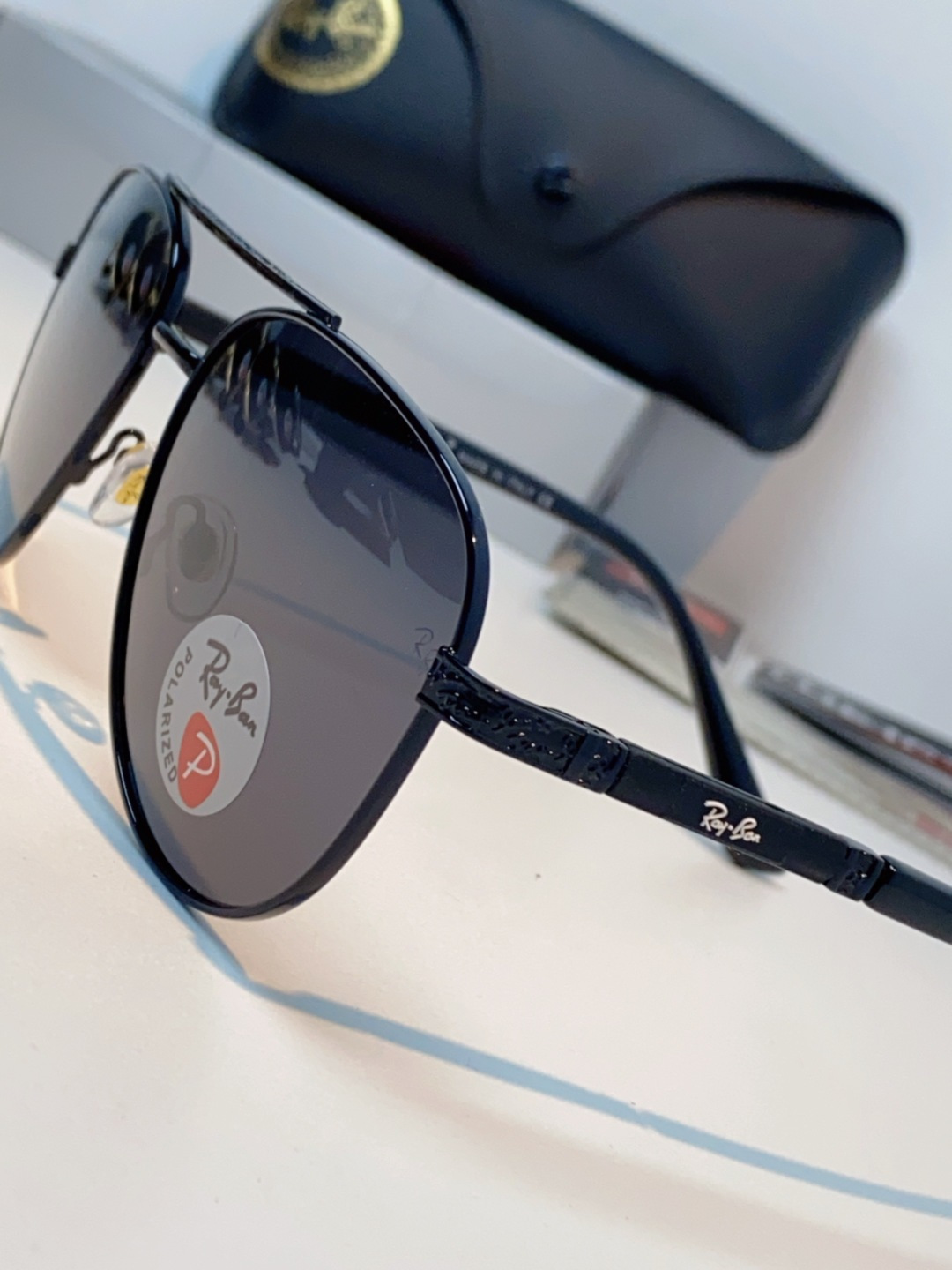 Rayban雷朋 2025新款飞行员男女通用开车驾驶偏光墨镜高级感蛤蟆镜太阳镜 RB58517 Size