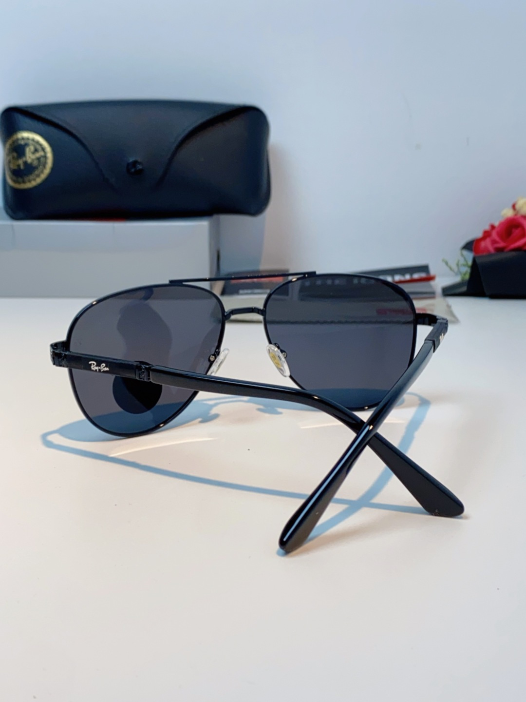 Rayban雷朋 2025新款飞行员男女通用开车驾驶偏光墨镜高级感蛤蟆镜太阳镜 RB58517 Size