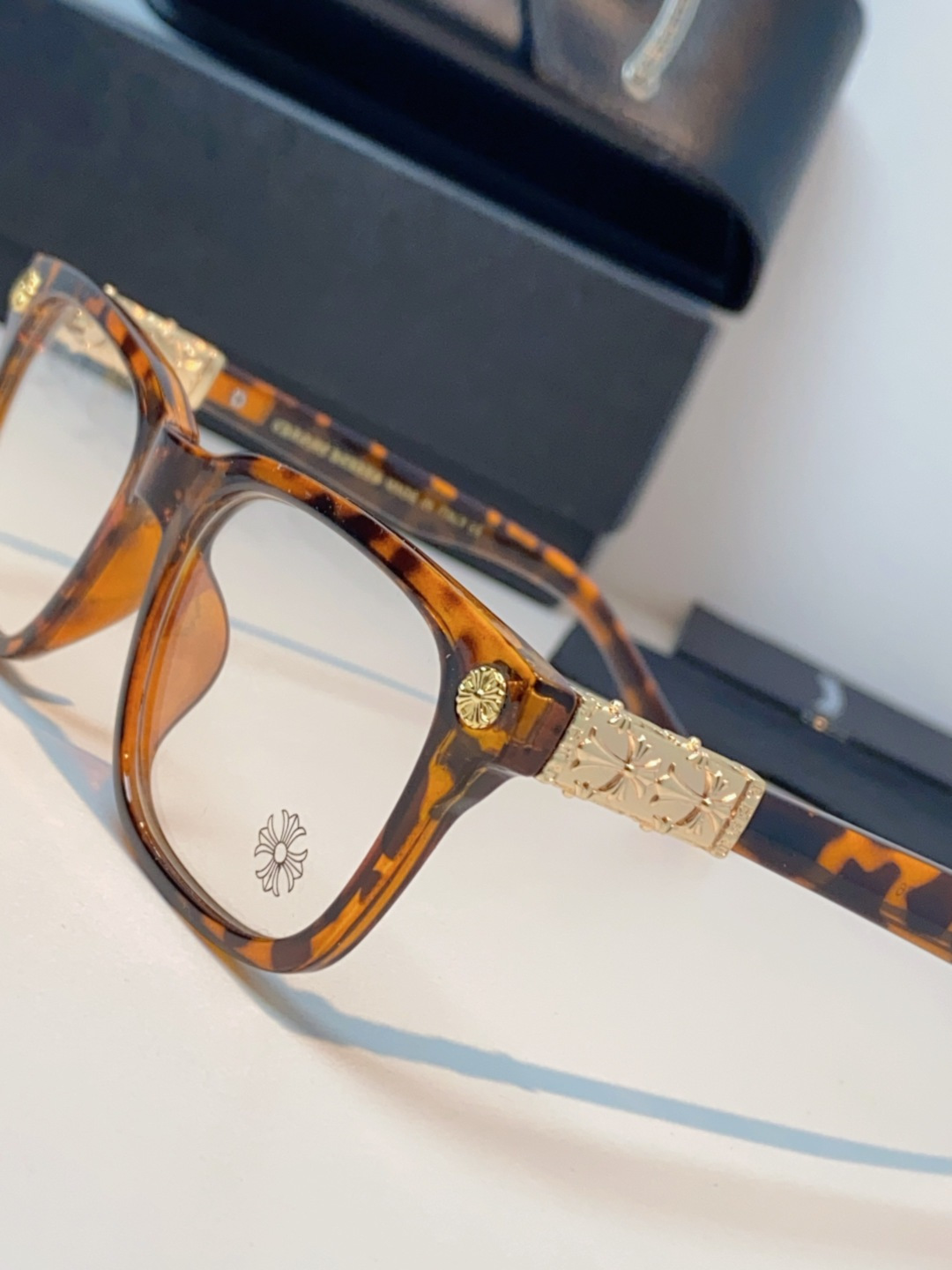 Chrome Hearts克罗心 2025新款经典十字花徽标平光镜眼镜框光学镜架男女近视眼镜