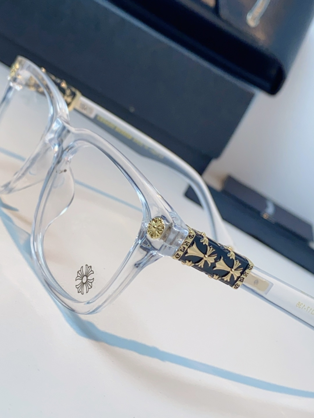 Chrome Hearts克罗心 2025新款经典十字花徽标平光镜眼镜框光学镜架男女近视眼镜