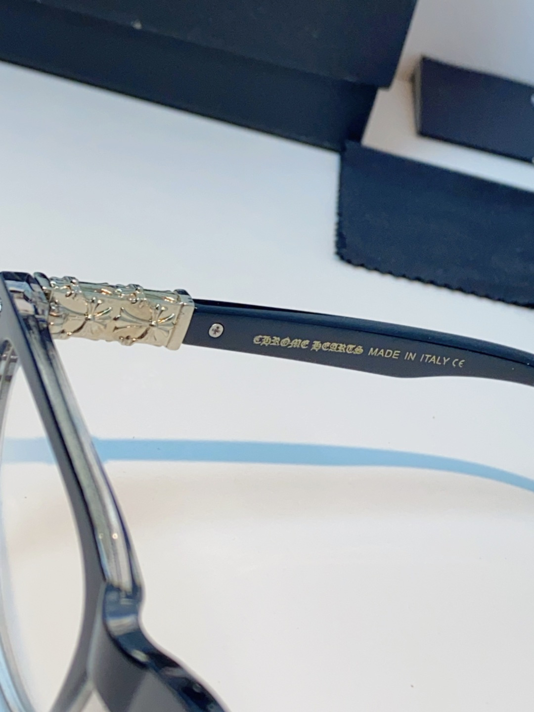 Chrome Hearts克罗心 2025新款经典十字花徽标平光镜眼镜框光学镜架男女近视眼镜