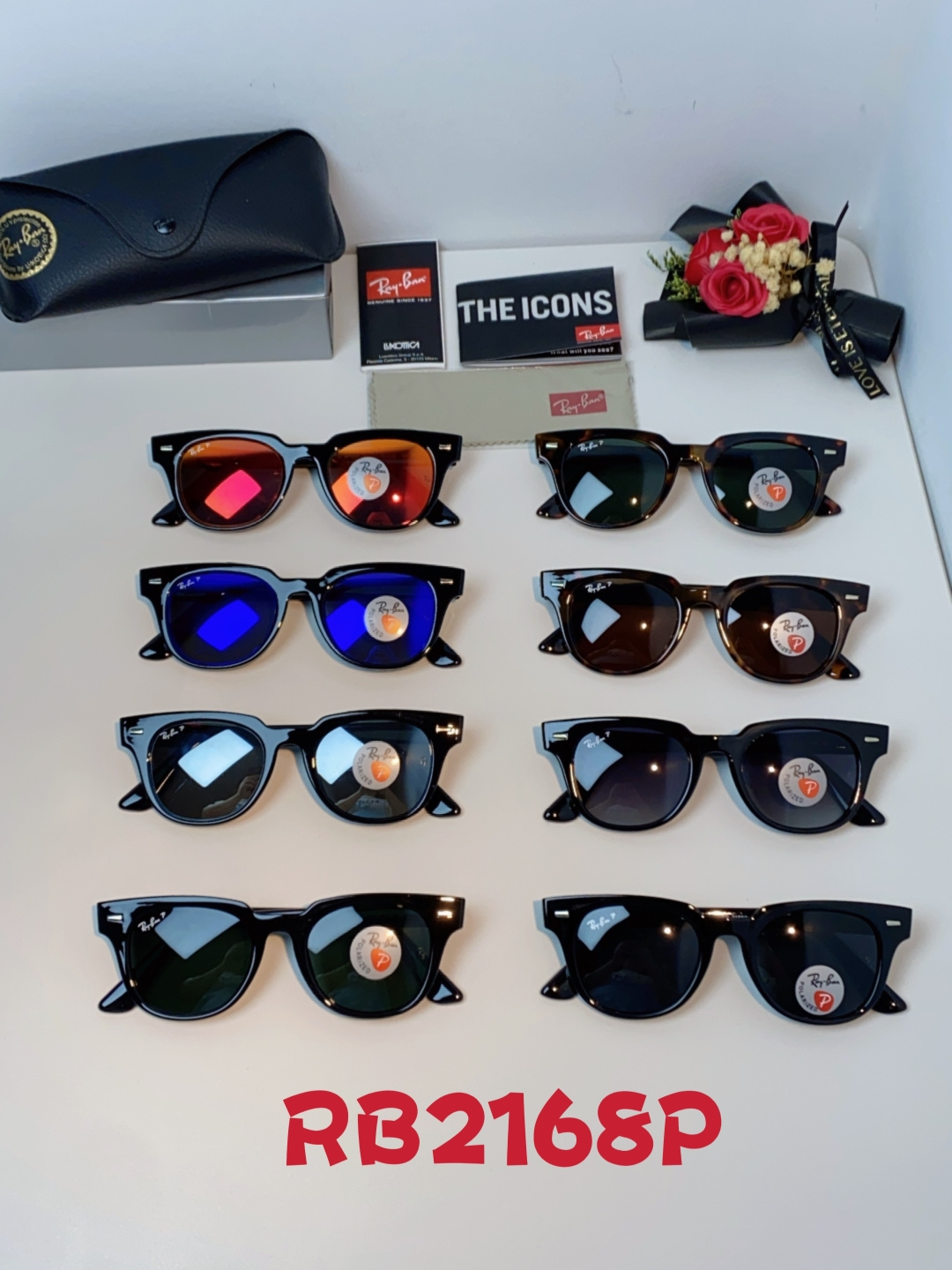 RayBan雷朋 太阳镜 2025新款潮流开车出游方形遮阳墨镜 时尚偏光镜片 男女通用 RB2193P 