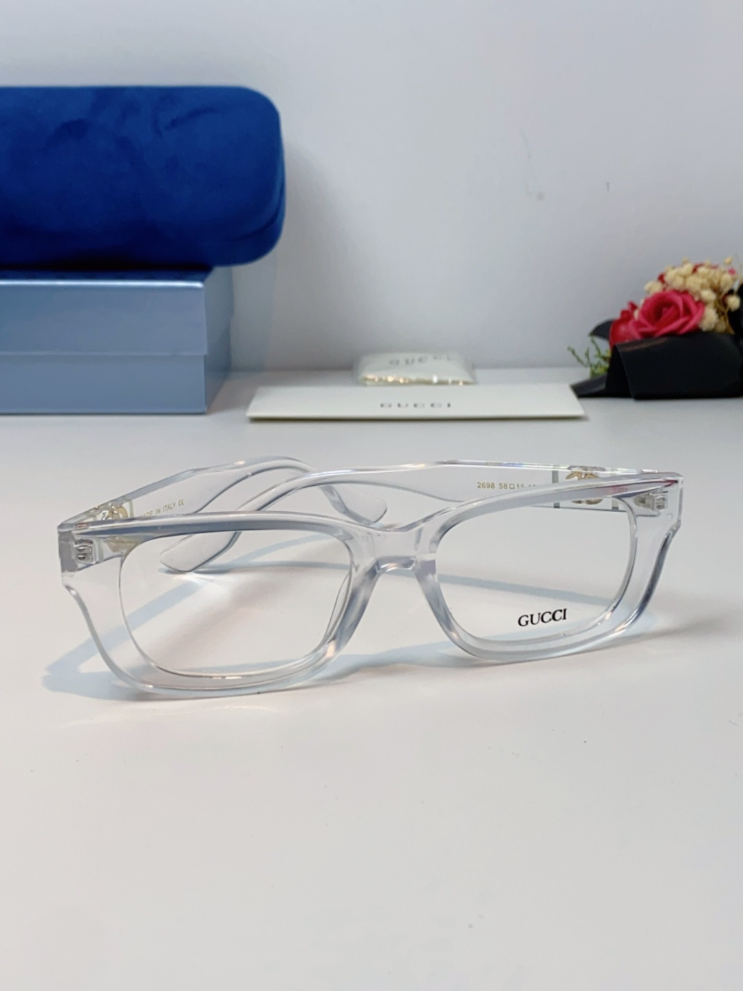 Gucci古奇 2025新款墨镜女时尚方框太阳眼镜 网红街拍男女通用