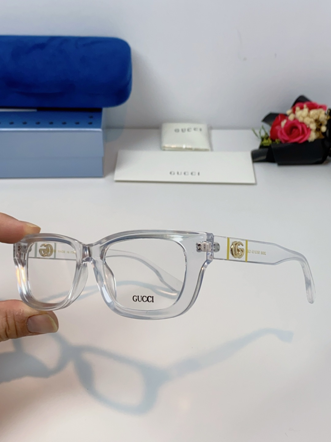 Gucci古奇 2025新款墨镜女时尚方框太阳眼镜 网红街拍男女通用