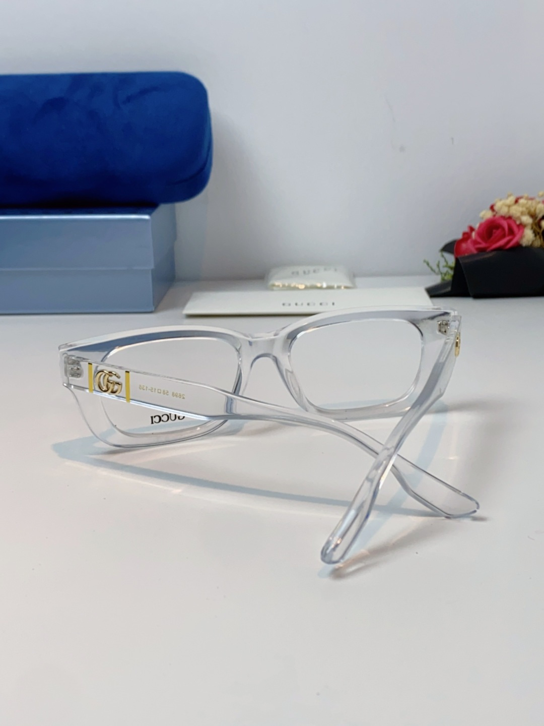 Gucci古奇 2025新款墨镜女时尚方框太阳眼镜 网红街拍男女通用