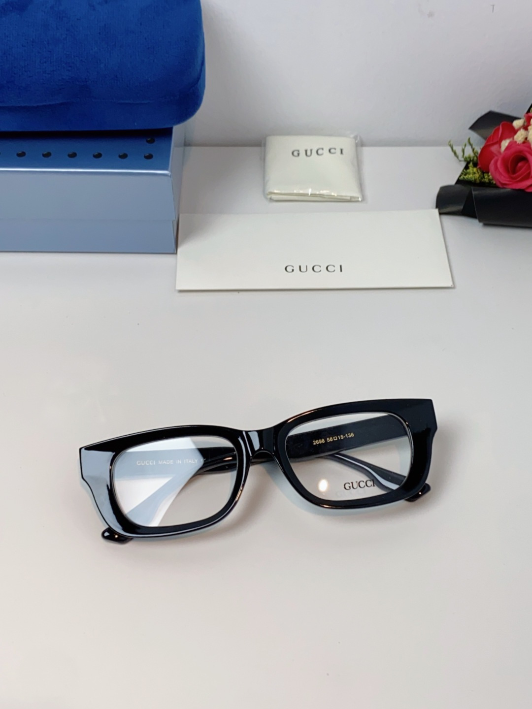 Gucci古奇 2025新款墨镜女时尚方框太阳眼镜 网红街拍男女通用