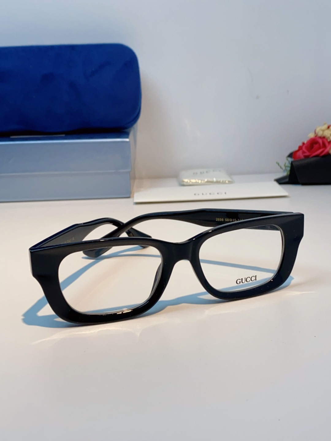 Gucci古奇 2025新款墨镜女时尚方框太阳眼镜 网红街拍男女通用