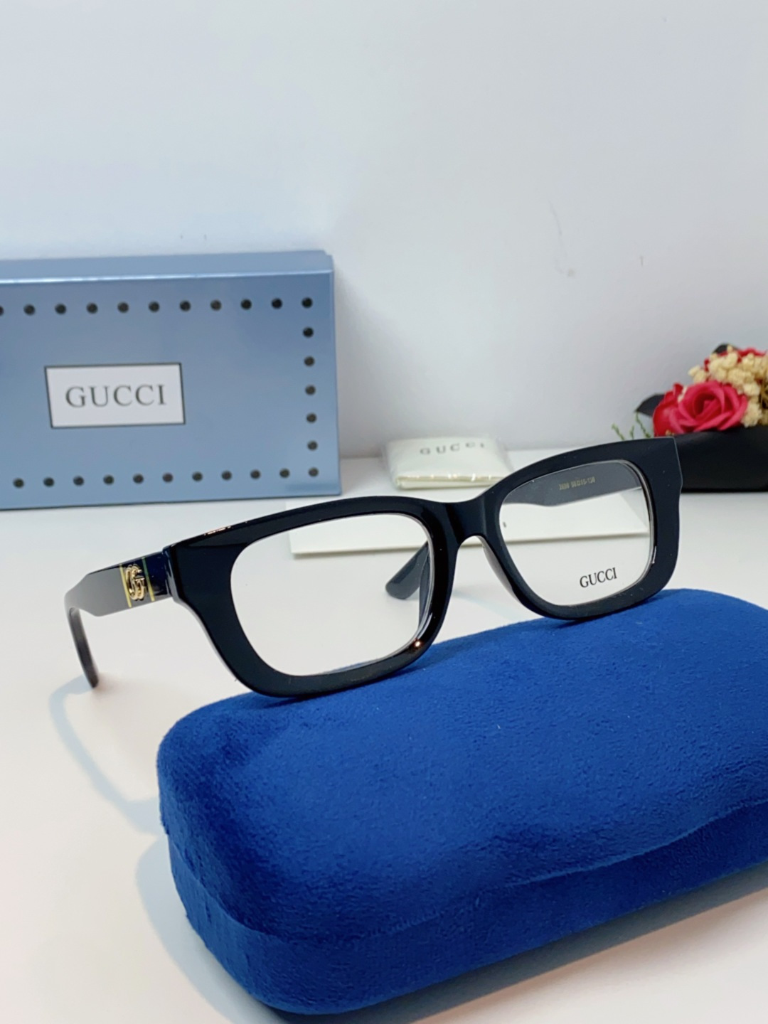 Gucci古奇 2025新款墨镜女时尚方框太阳眼镜 网红街拍男女通用