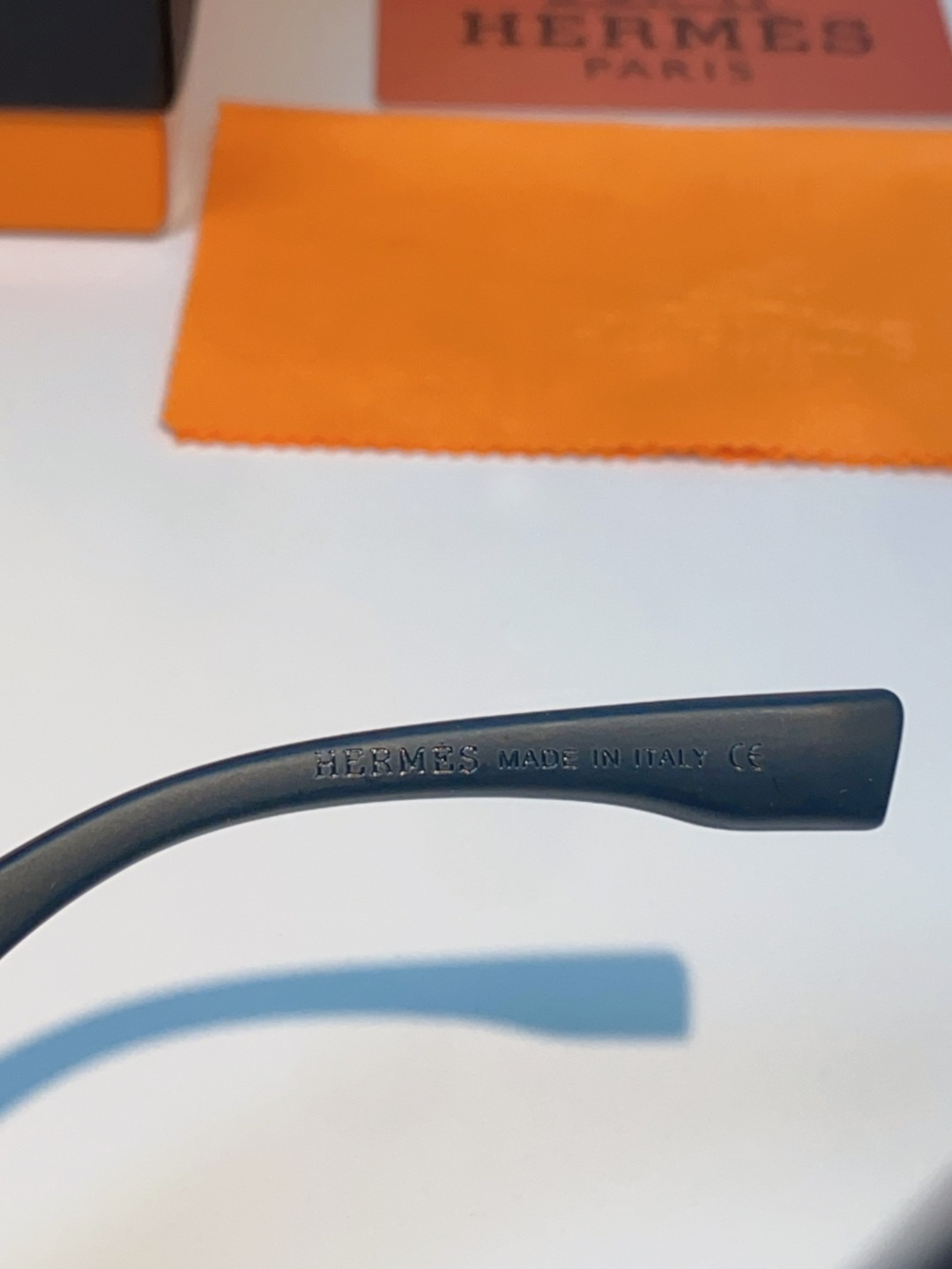 Hermes爱马仕 2025春夏新品韩版大框方形墨镜女高级感个性宽腿太阳镜男士遮阳镜