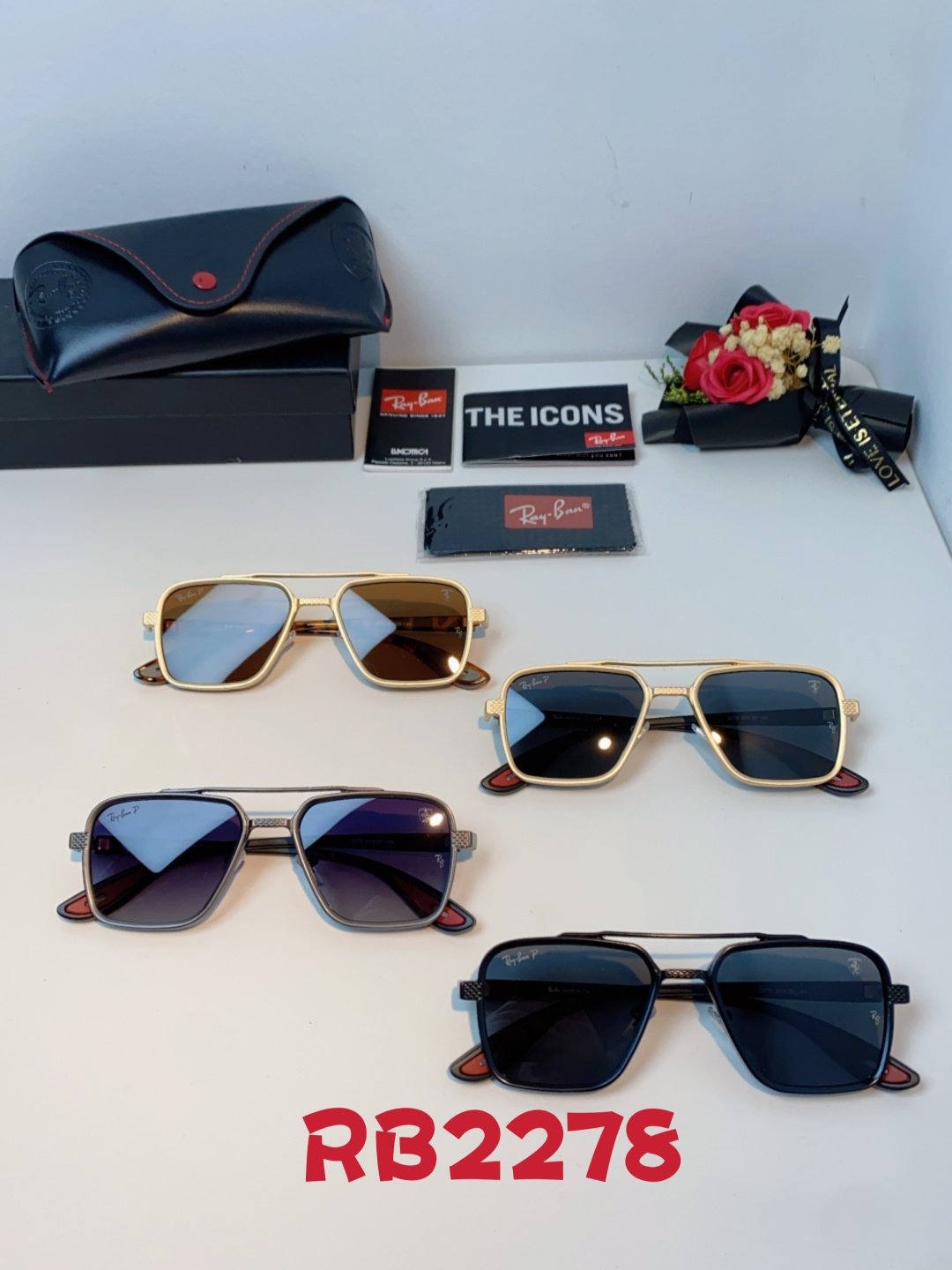 RayBan雷朋法拉利联名款 2025新款联名系列 欧美风潮流双梁偏光防强光太阳眼镜男文艺复古出行街拍方