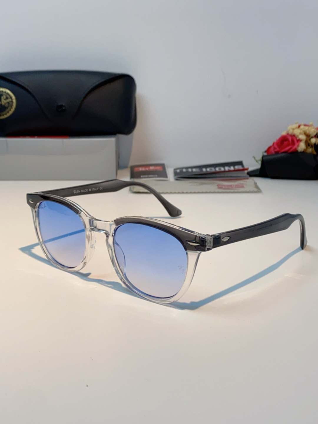 RayBan雷朋 2025新款日系街头潮酷小框男士太阳镜可配近视港风复古小众穿搭墨镜 RB2298 si