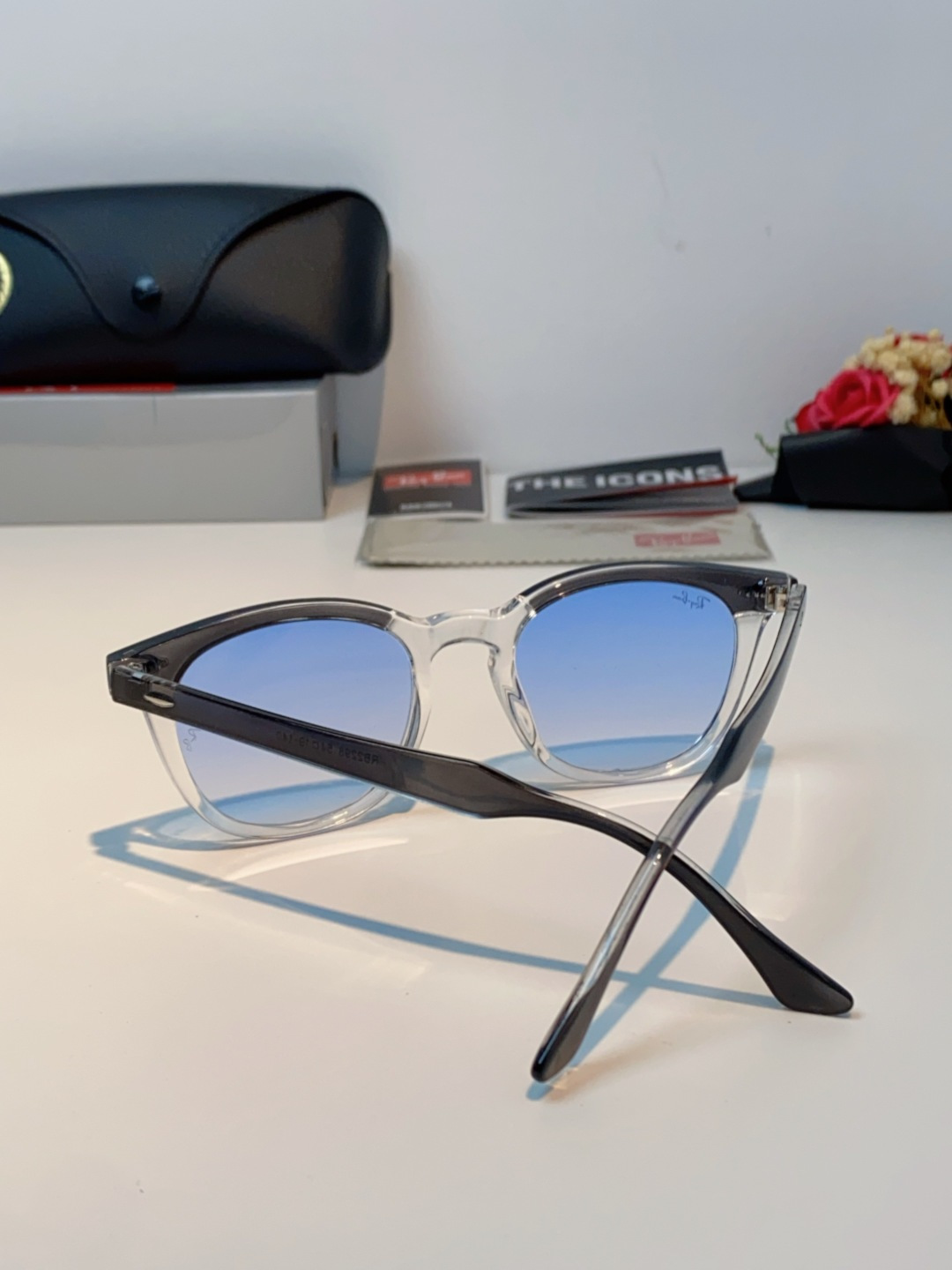 RayBan雷朋 2025新款日系街头潮酷小框男士太阳镜可配近视港风复古小众穿搭墨镜 RB2298 si