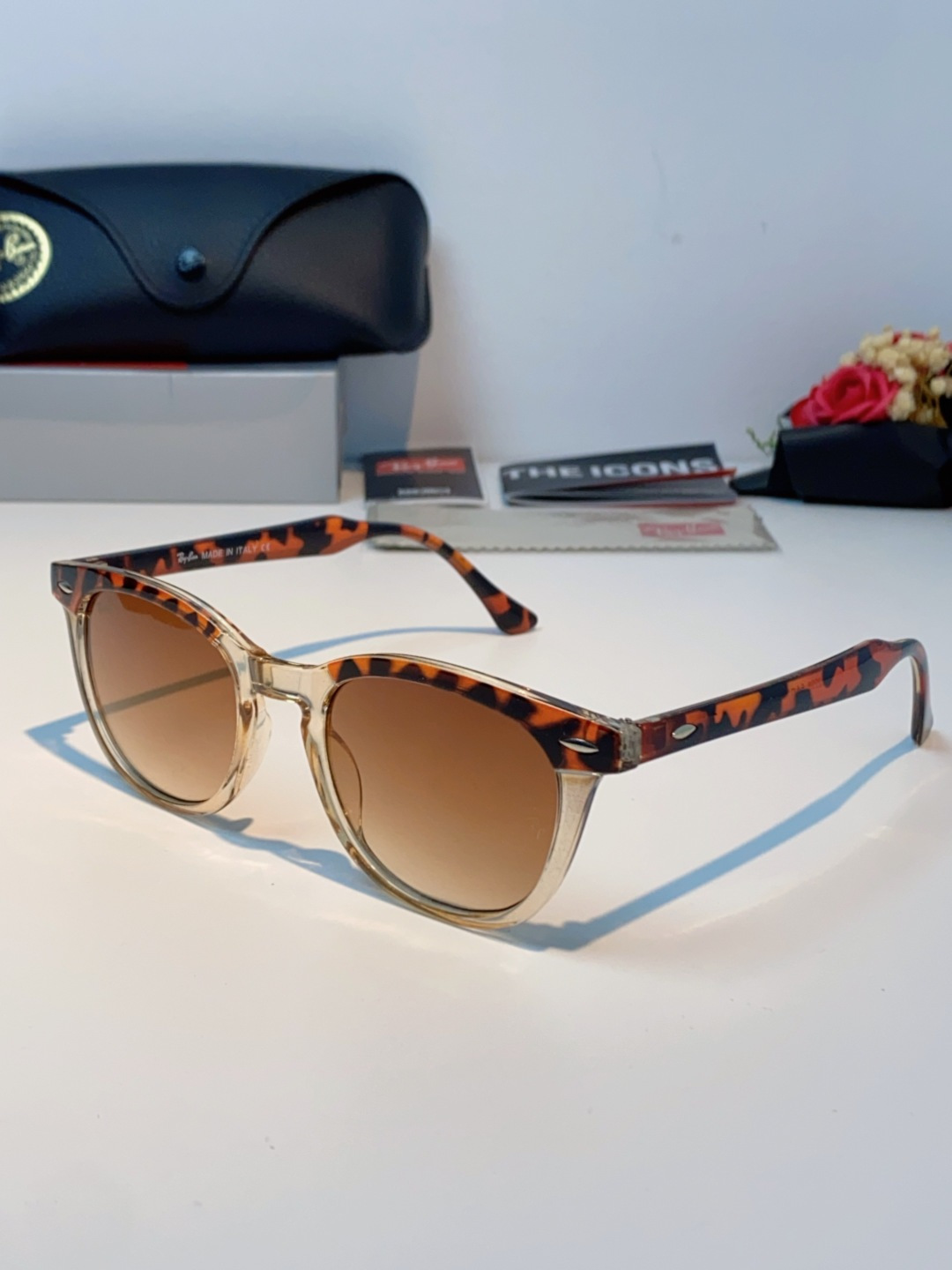 RayBan雷朋 2025新款日系街头潮酷小框男士太阳镜可配近视港风复古小众穿搭墨镜 RB2298 si