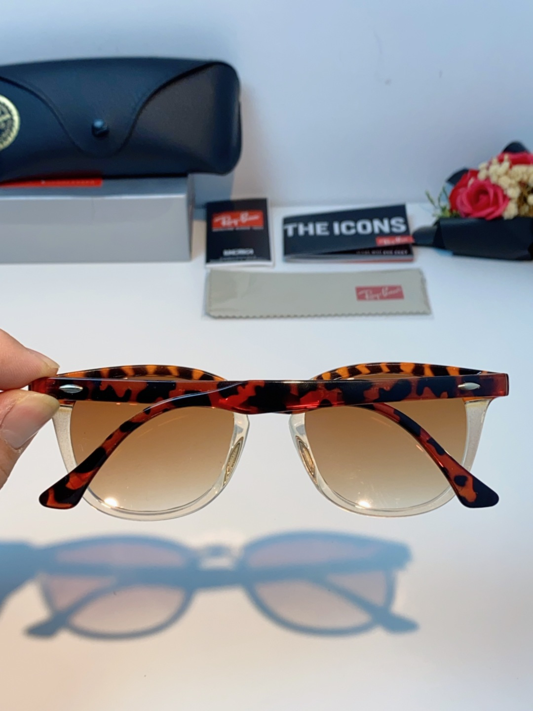 RayBan雷朋 2025新款日系街头潮酷小框男士太阳镜可配近视港风复古小众穿搭墨镜 RB2298 si