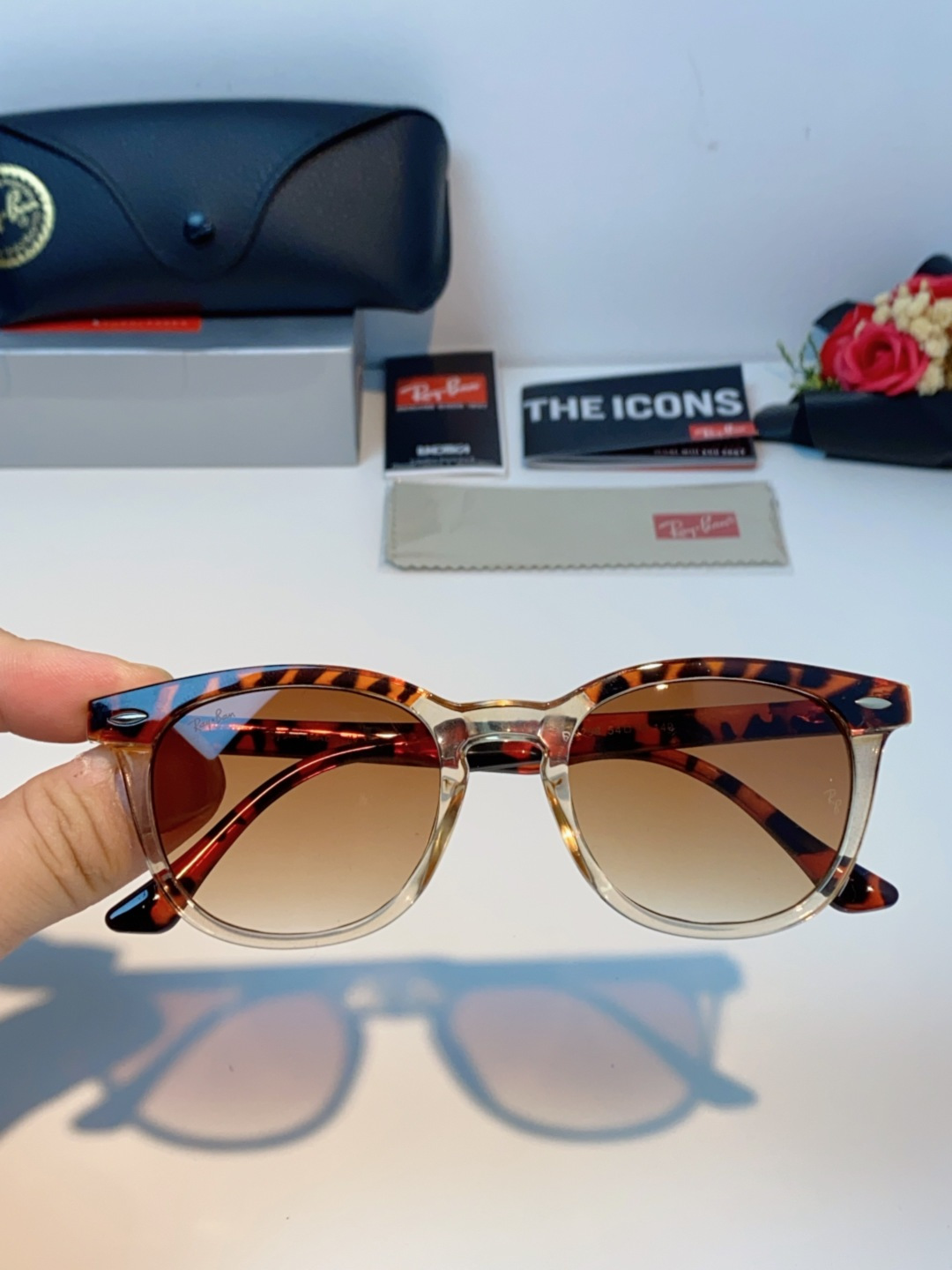 RayBan雷朋 2025新款日系街头潮酷小框男士太阳镜可配近视港风复古小众穿搭墨镜 RB2298 si