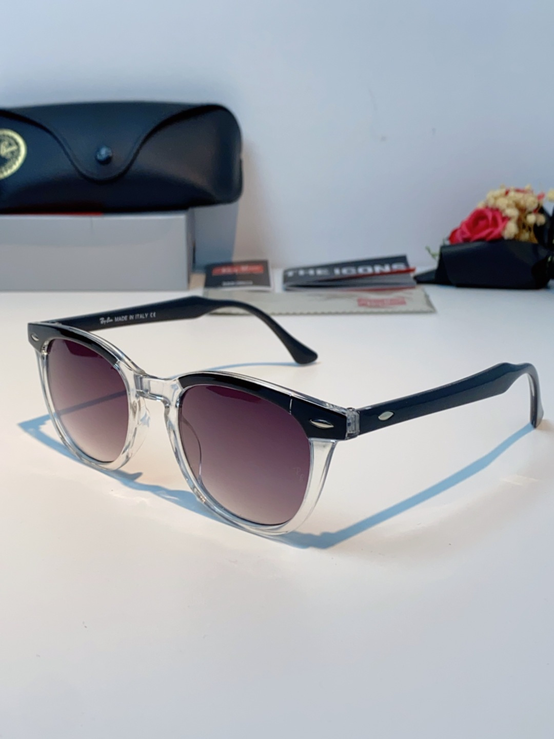 RayBan雷朋 2025新款日系街头潮酷小框男士太阳镜可配近视港风复古小众穿搭墨镜 RB2298 si