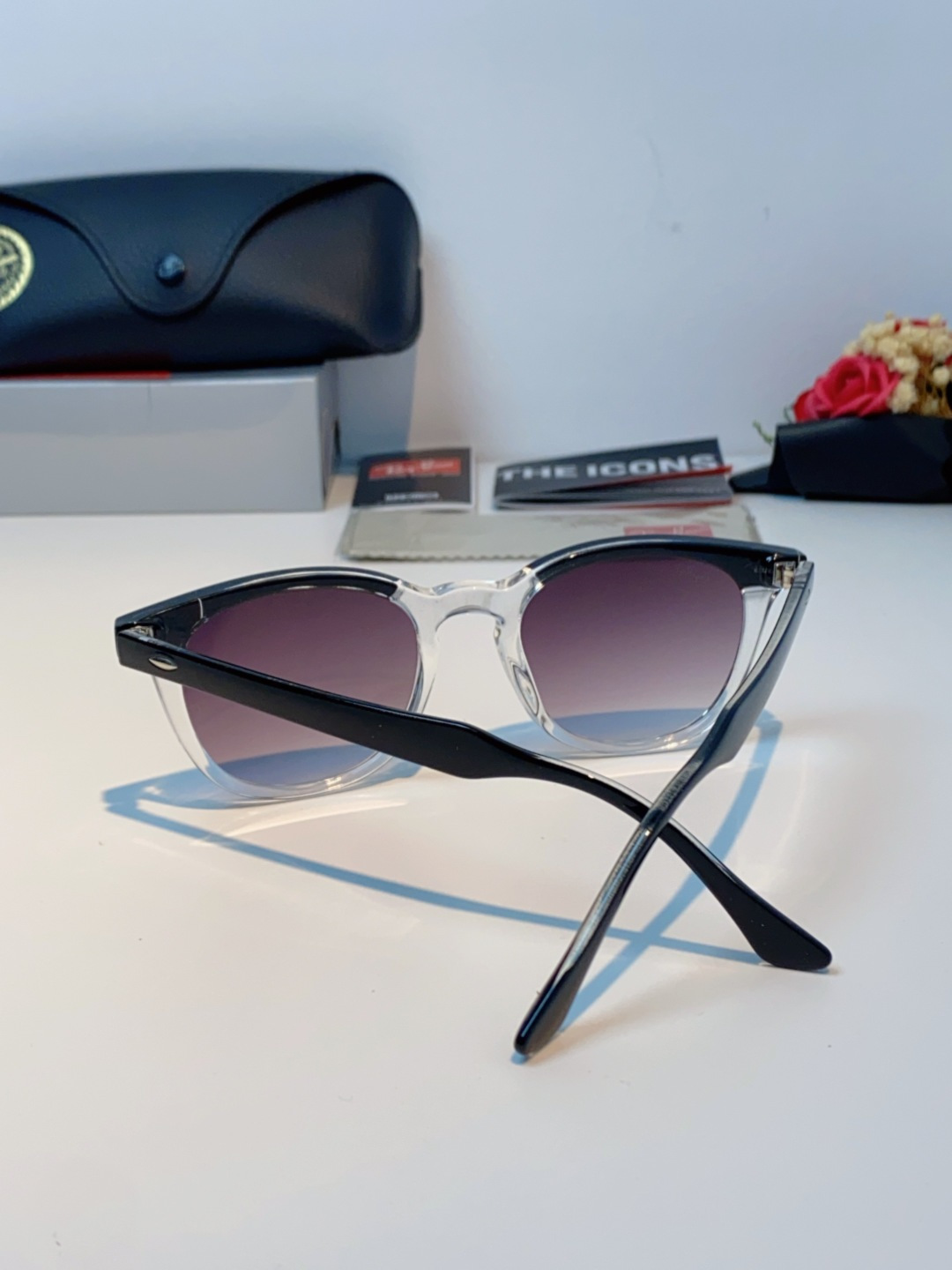 RayBan雷朋 2025新款日系街头潮酷小框男士太阳镜可配近视港风复古小众穿搭墨镜 RB2298 si