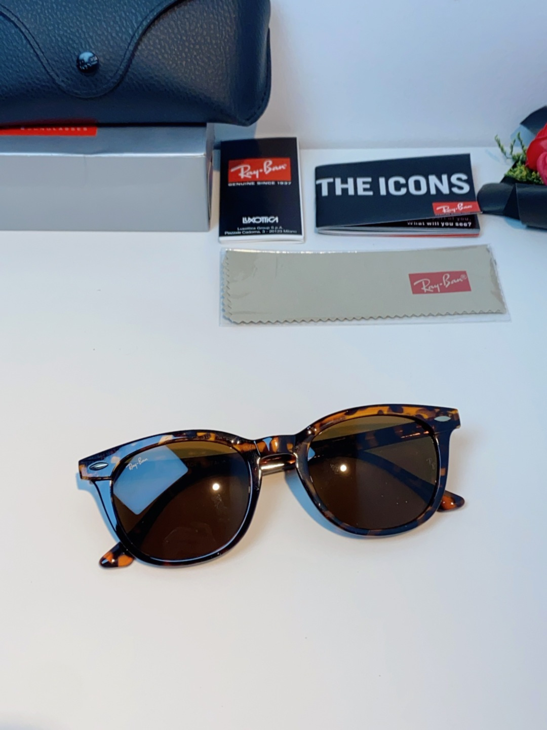 RayBan雷朋 2025新款日系街头潮酷小框男士太阳镜可配近视港风复古小众穿搭墨镜 RB2298 si