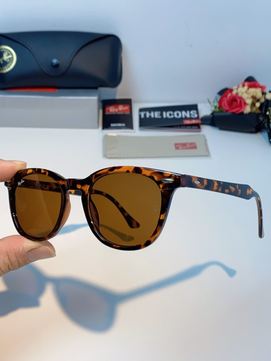 RayBan雷朋 2025新款日系街头潮酷小框男士太阳镜可配近视港风复古小众穿搭墨镜 RB2298 si