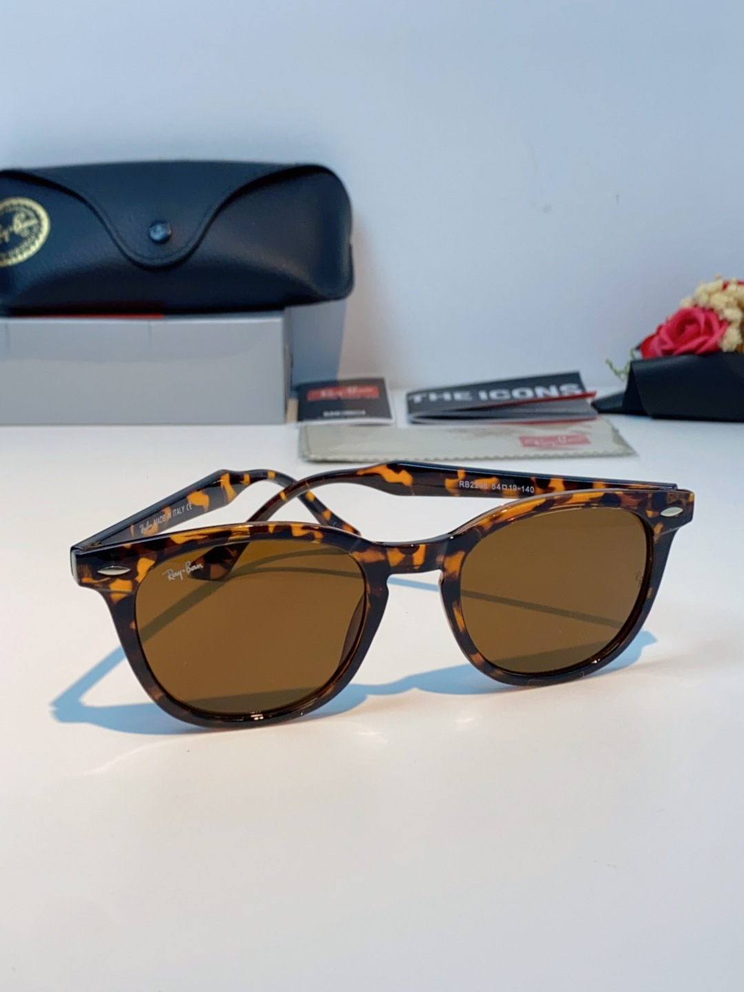 RayBan雷朋 2025新款日系街头潮酷小框男士太阳镜可配近视港风复古小众穿搭墨镜 RB2298 si