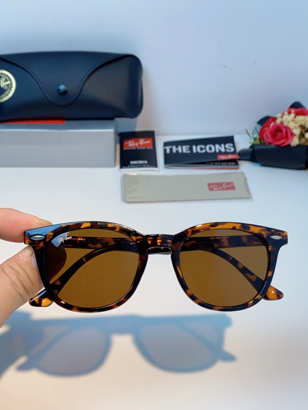 RayBan雷朋 2025新款日系街头潮酷小框男士太阳镜可配近视港风复古小众穿搭墨镜 RB2298 si