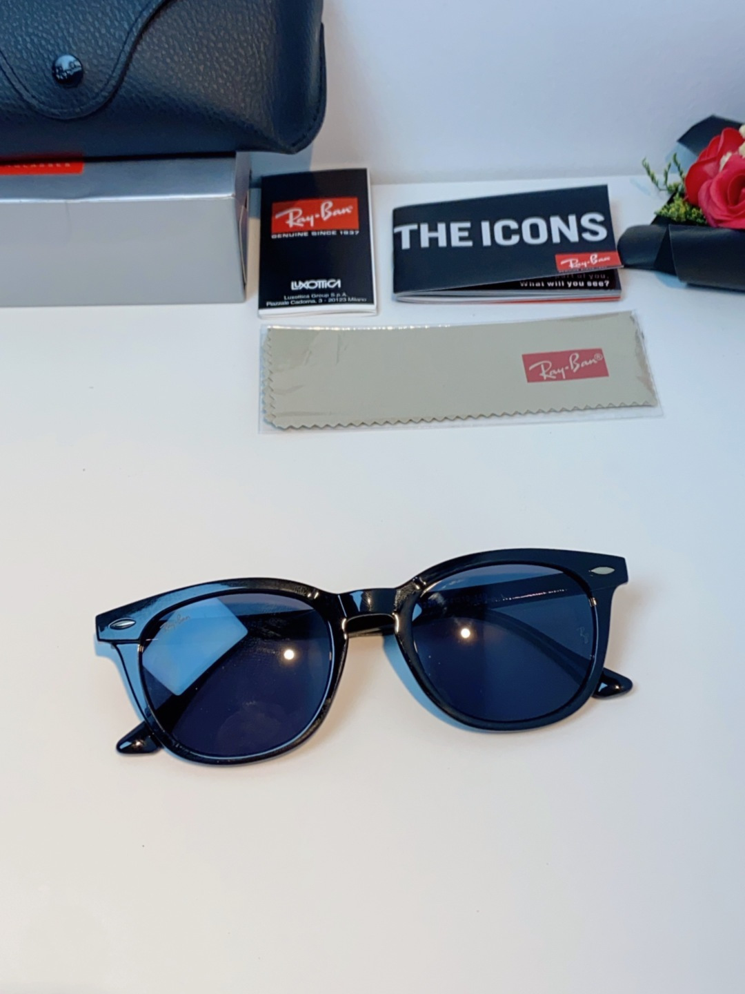 RayBan雷朋 2025新款日系街头潮酷小框男士太阳镜可配近视港风复古小众穿搭墨镜 RB2298 si