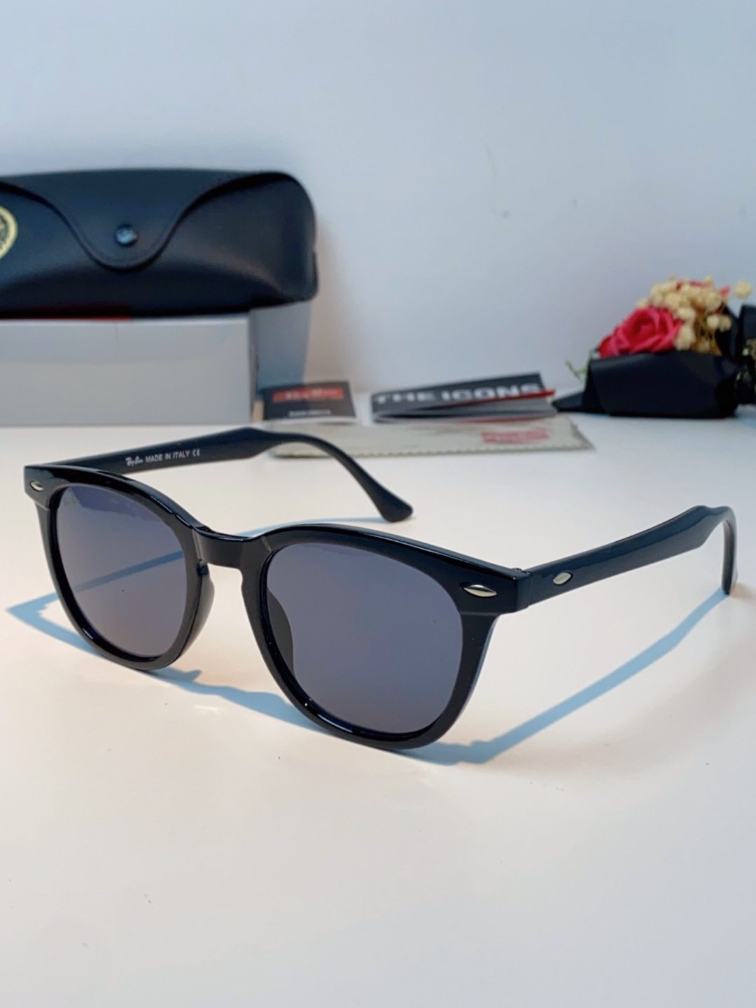 RayBan雷朋 2025新款日系街头潮酷小框男士太阳镜可配近视港风复古小众穿搭墨镜 RB2298 si